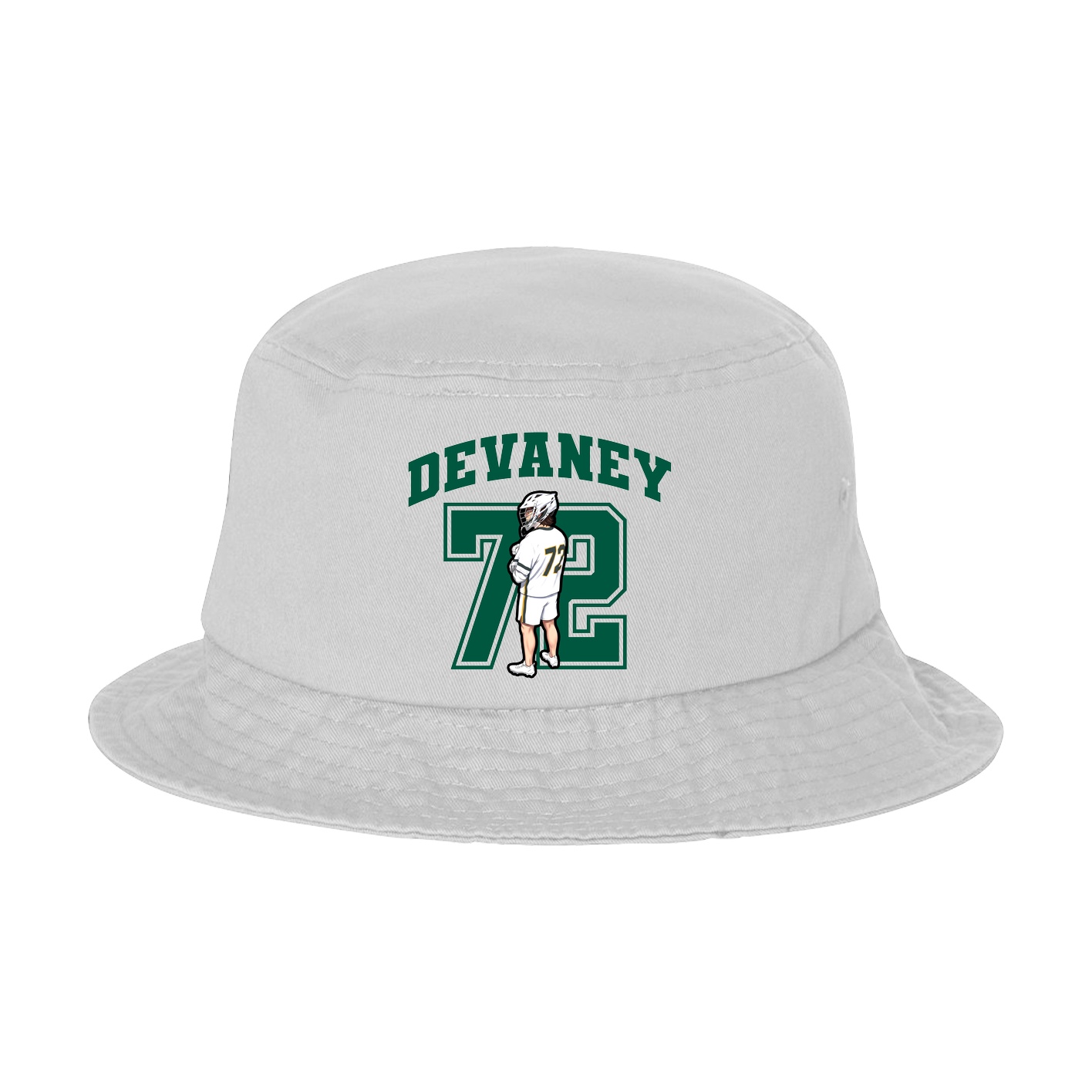 Bucket Cap — Number in White