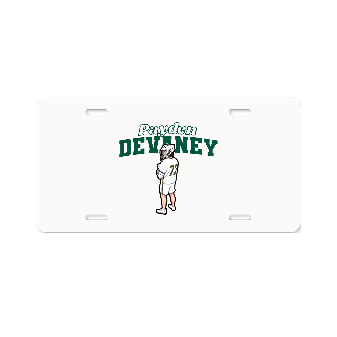 License Plate — Name Arch in Classic