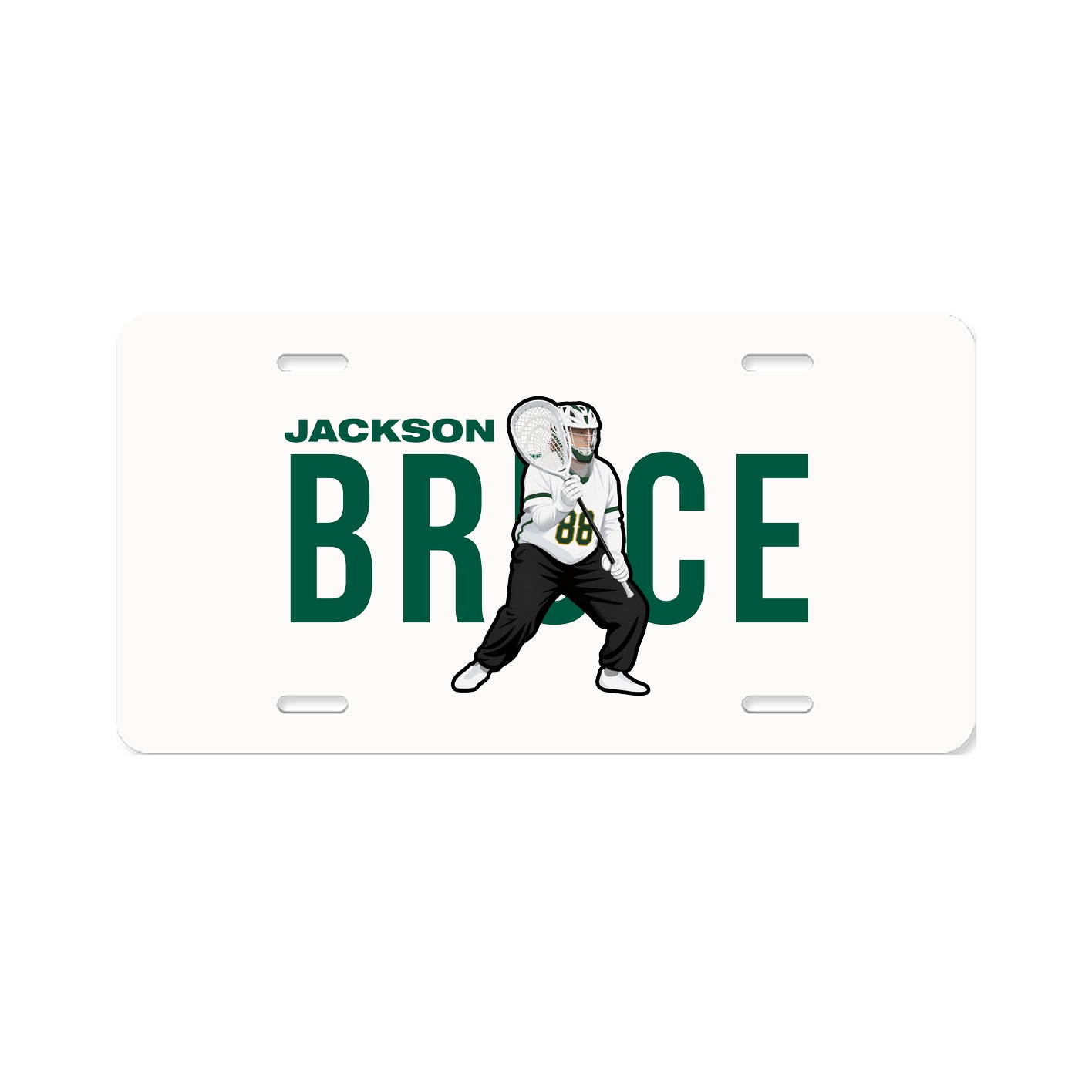 License Plate — Player Name in Classic