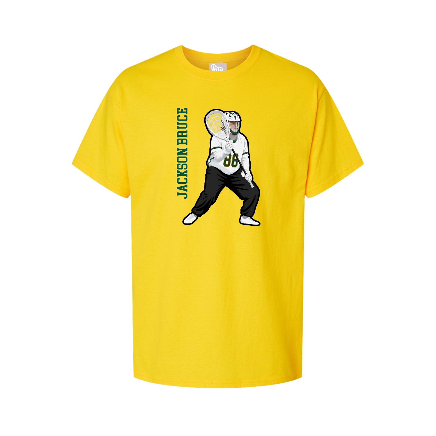 Tee — Name Vertical in Gold