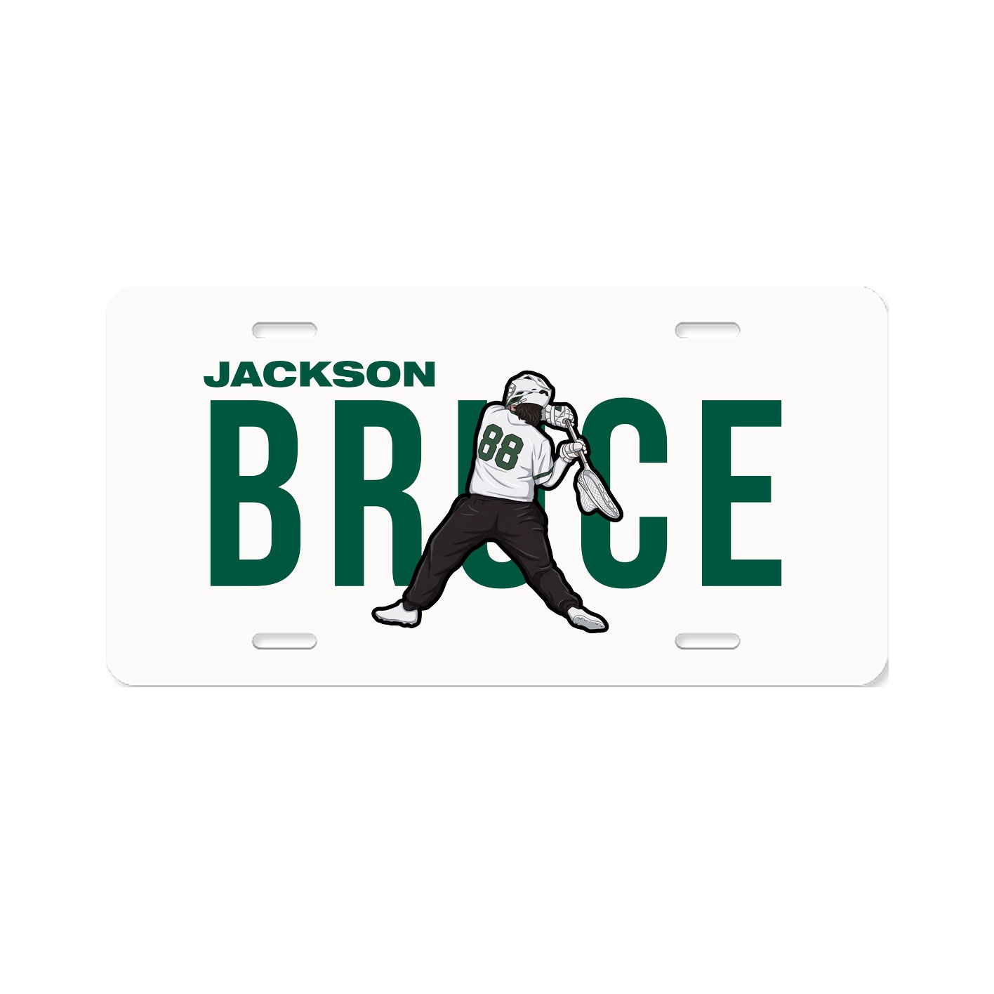 License Plate — Player Name in Classic