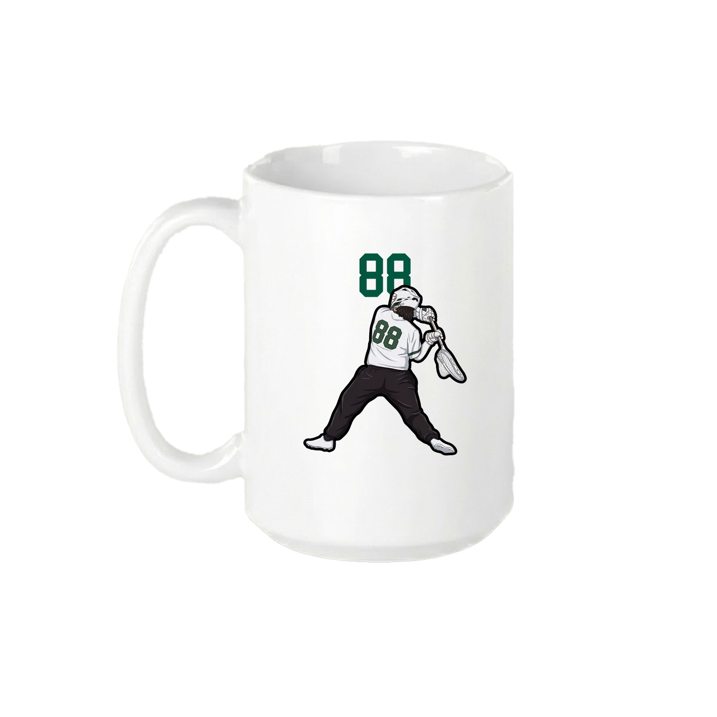 15oz Coffee Mug — Number Top in White