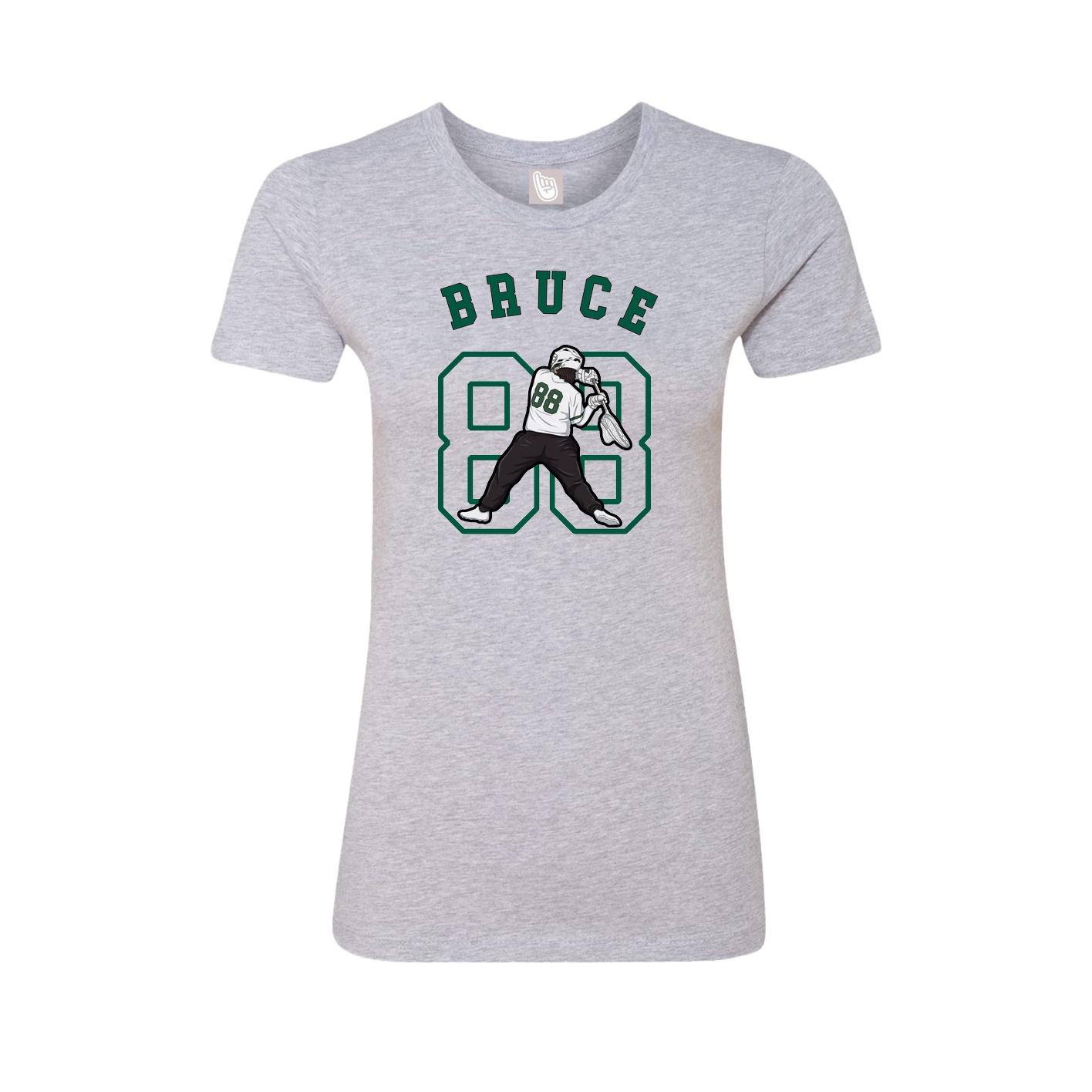 Fitted Women's Tee — Shirsey Arch in Grey