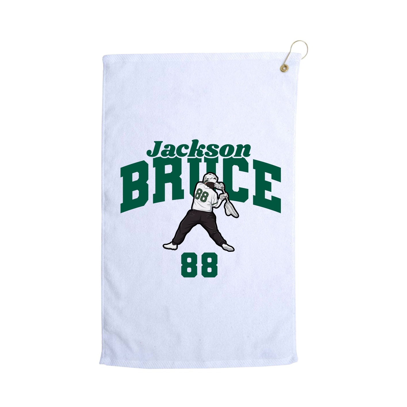 Golf Towel — Signature Arch in White