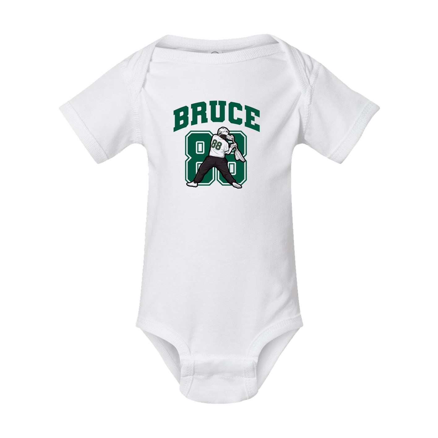 Baby Onesie — Number in White