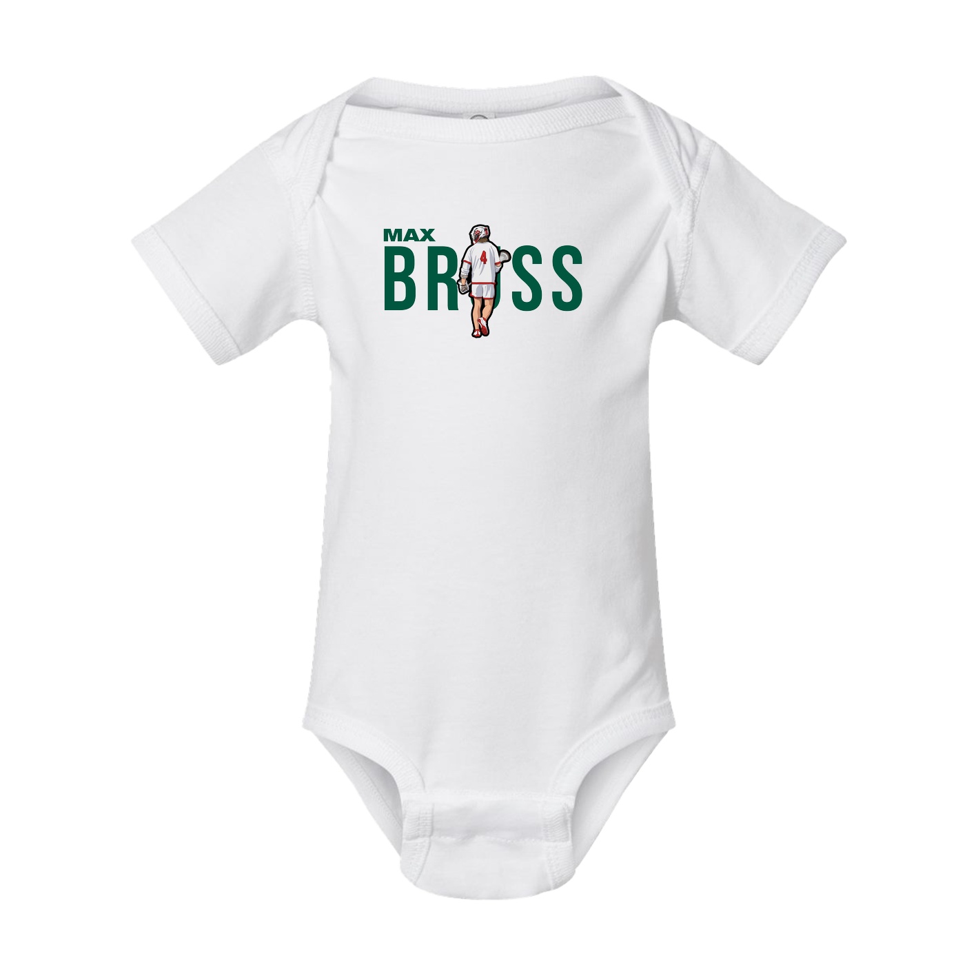 Baby Onesie — Player Name in White
