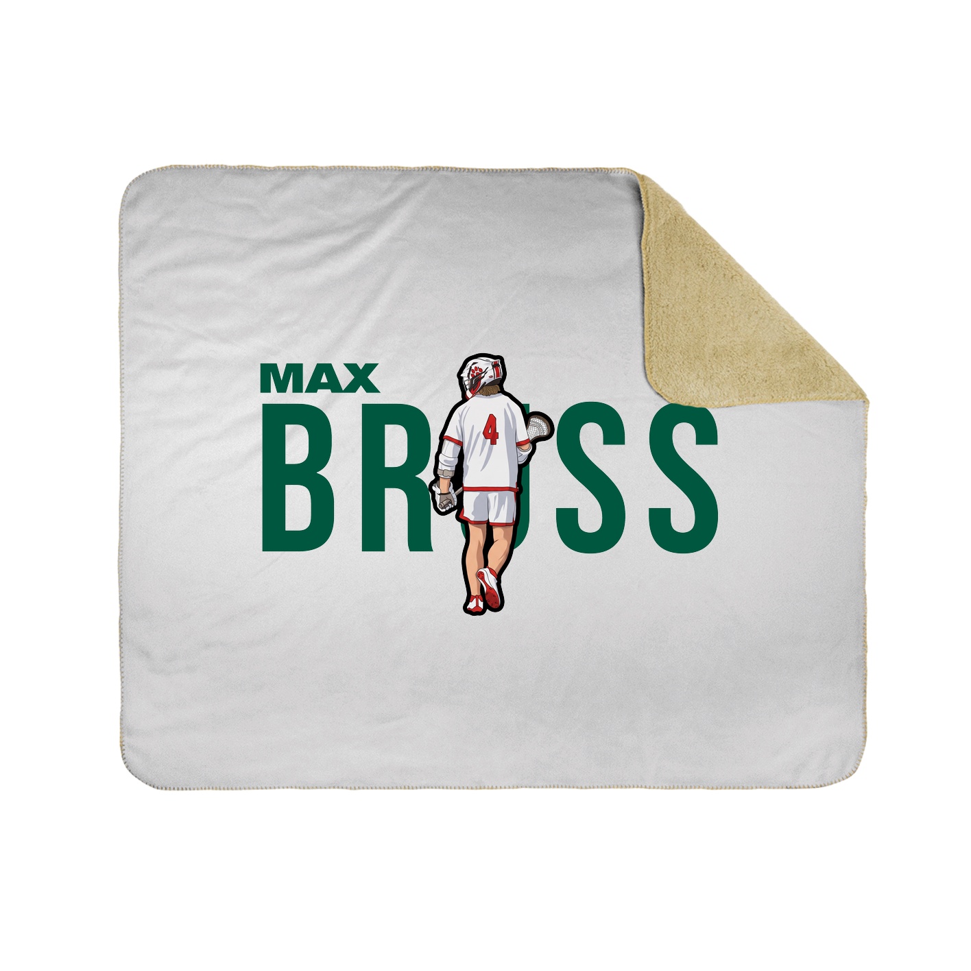 Throw Blanket — Player Name in White