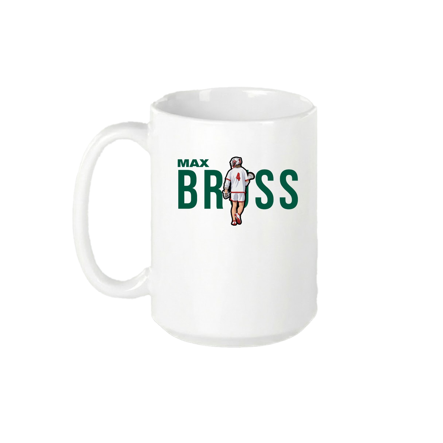 15oz Coffee Mug — Player Name in White