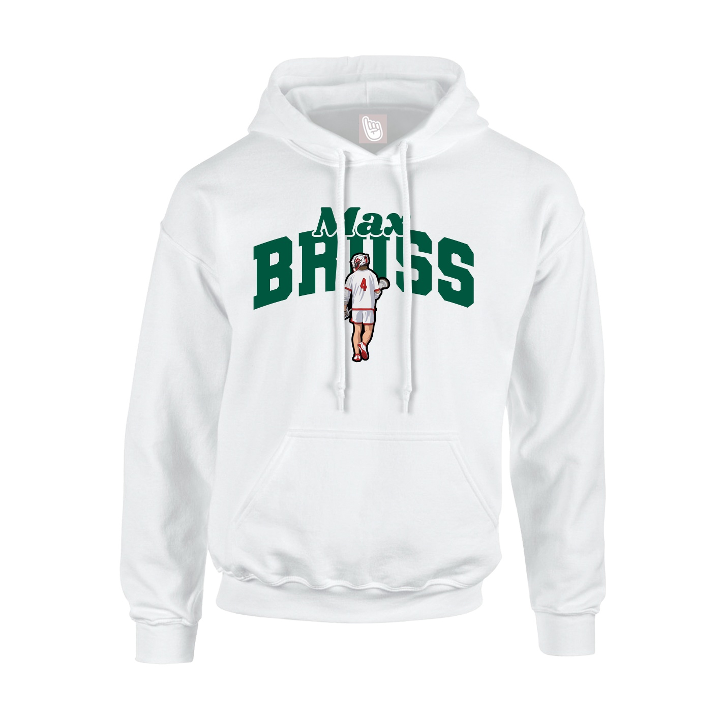 Hoodie — Signature Arch in White