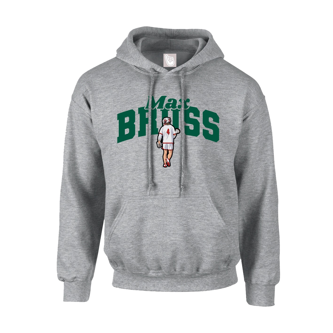 Youth Hoodie — Signature Arch in Grey