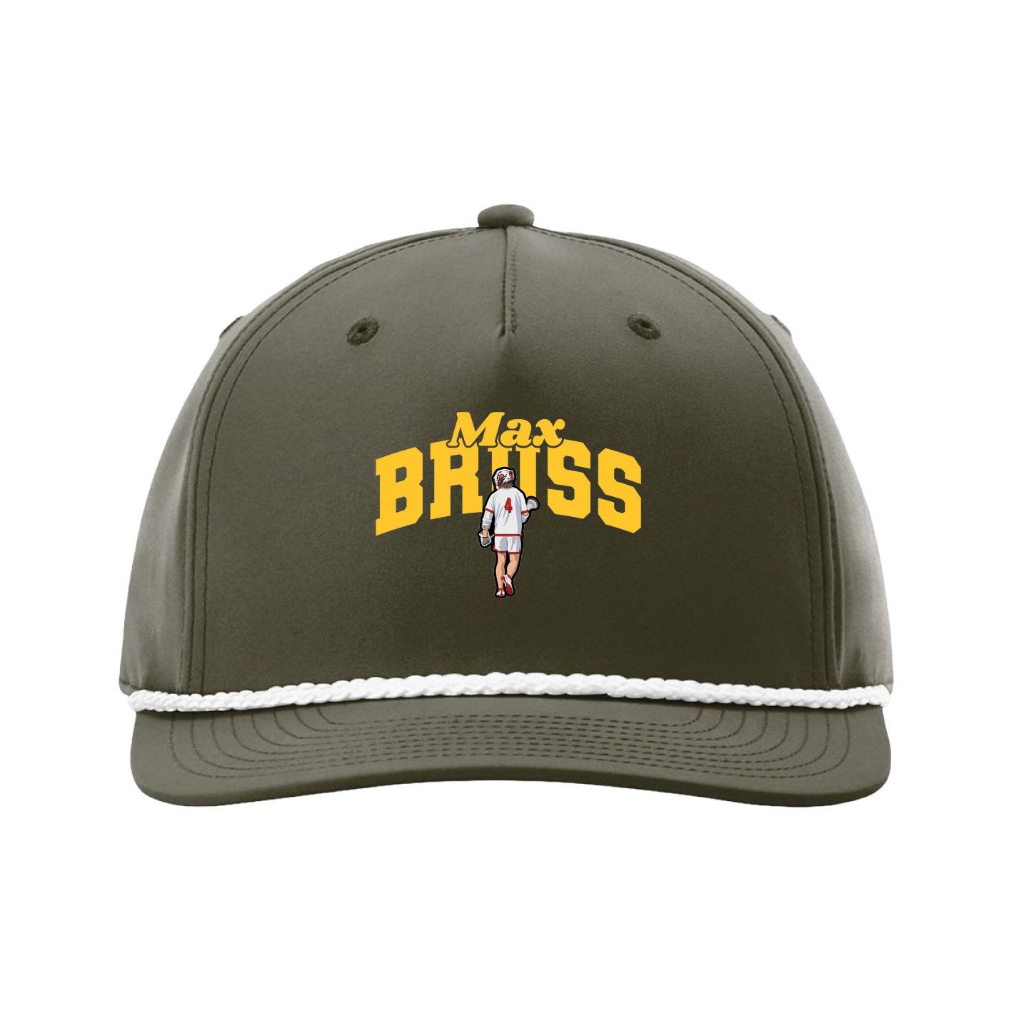 Five-Panel Classic Rope Cap — Signature Arch in Green
