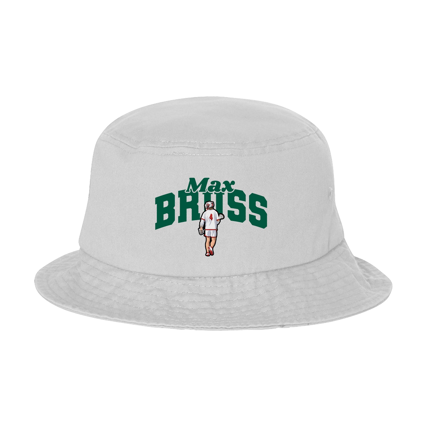 Bucket Cap — Signature Arch in White