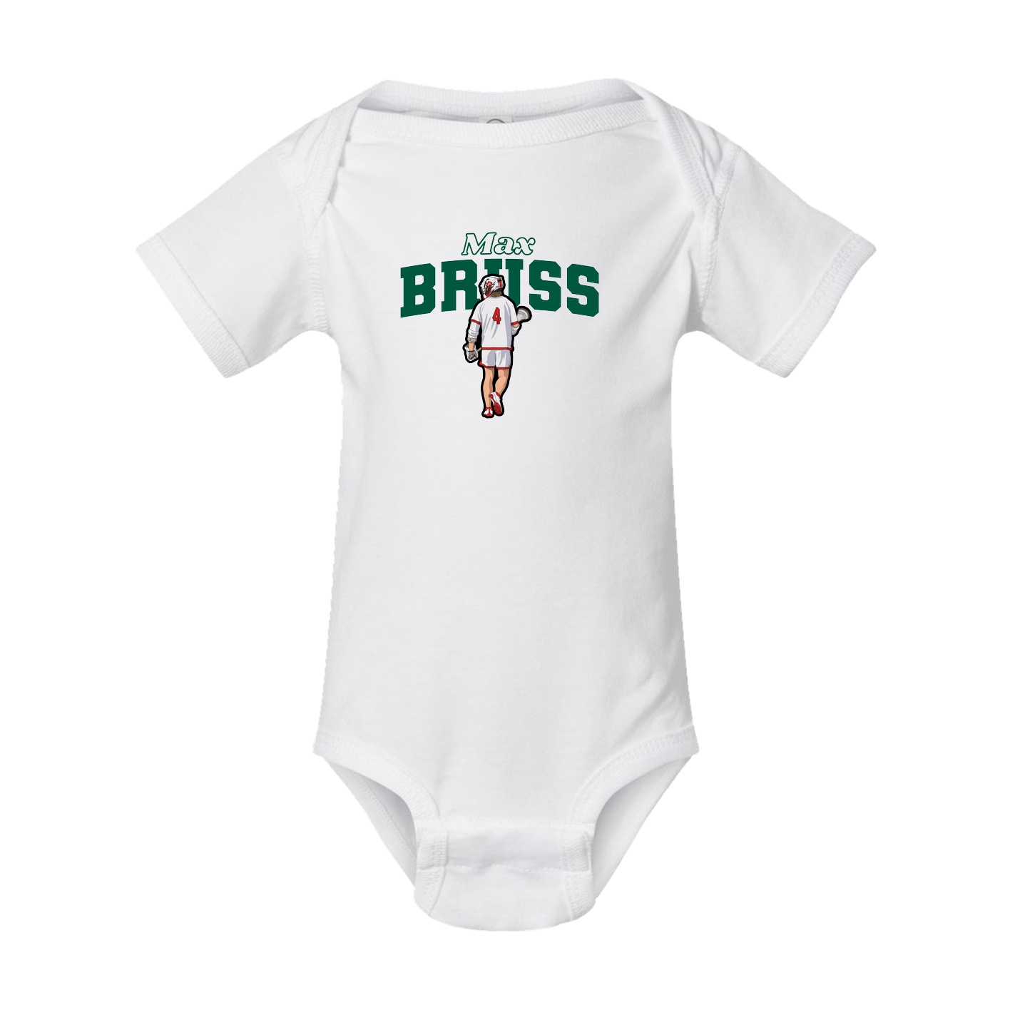 Baby Onesie — Name Arch in White