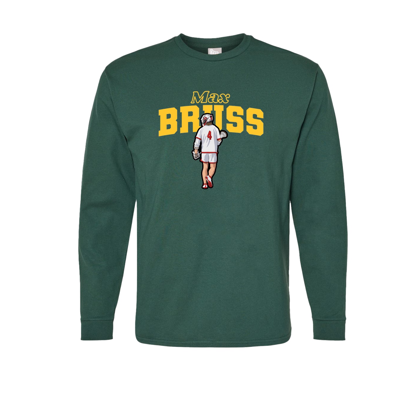 Long Sleeve Tee — Name Arch in Green