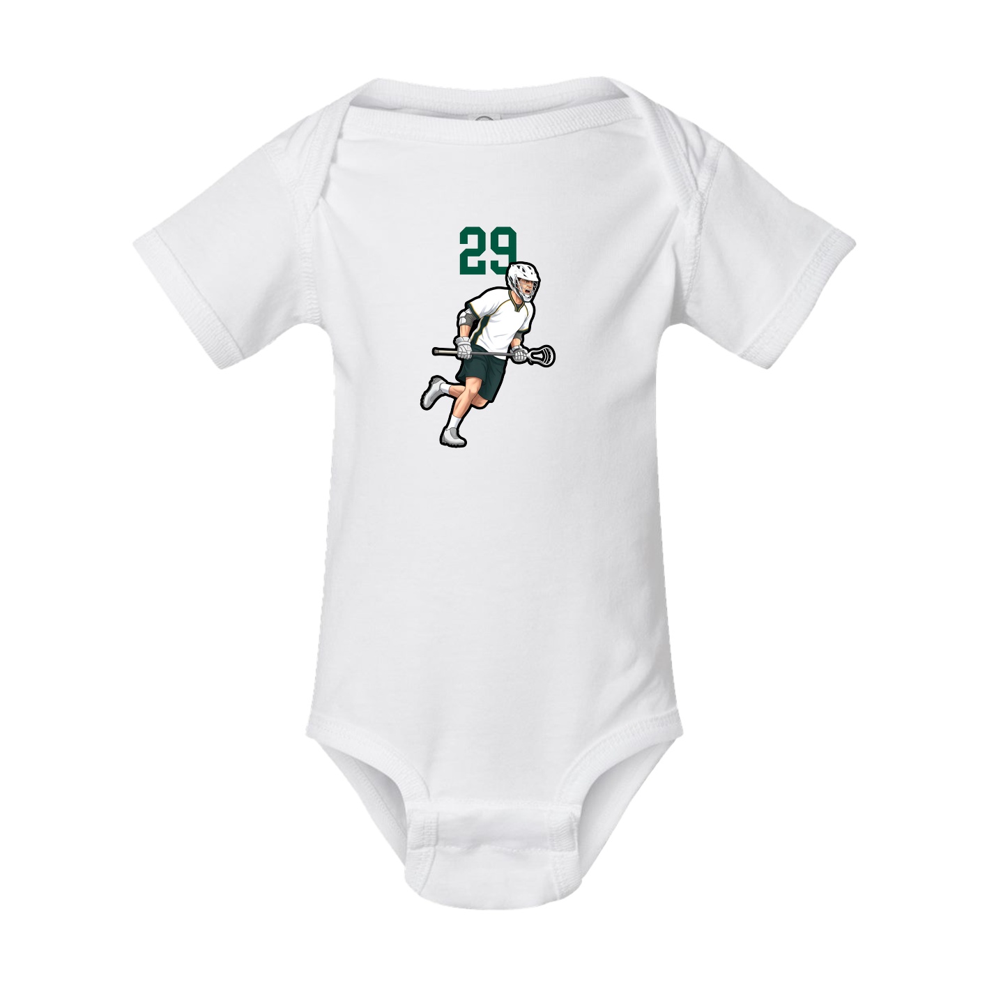 Baby Onesie — Number Top in White