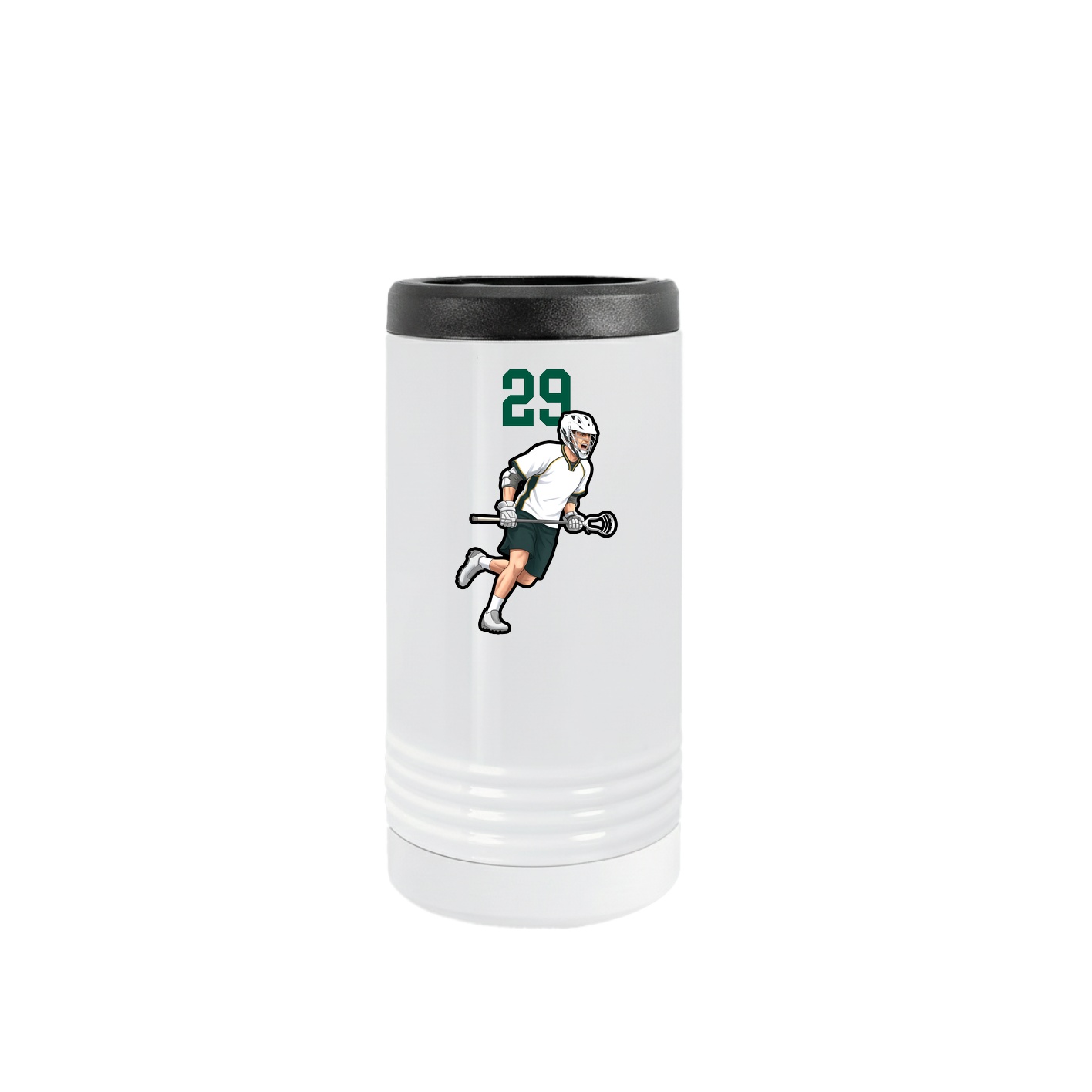 Slim Beverage Holder — Number Top in White