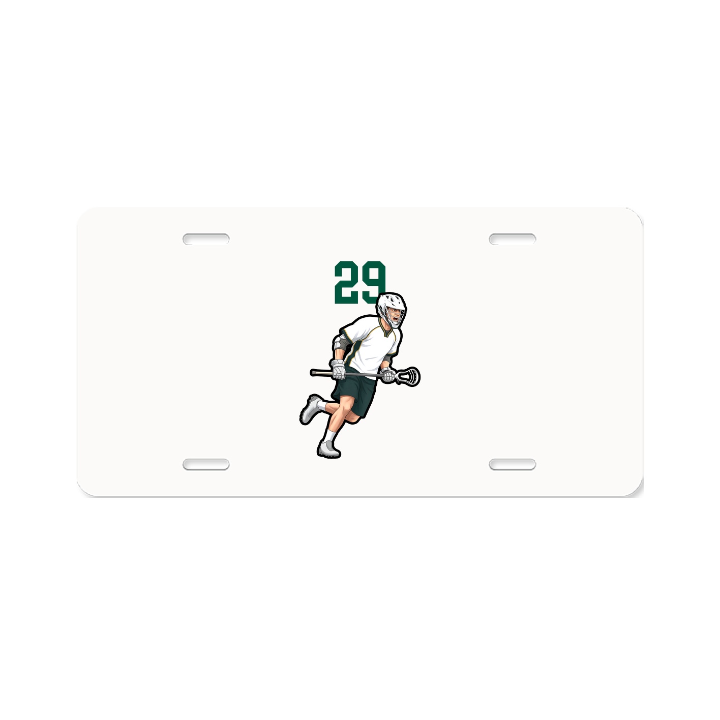 License Plate — Number Top in Classic