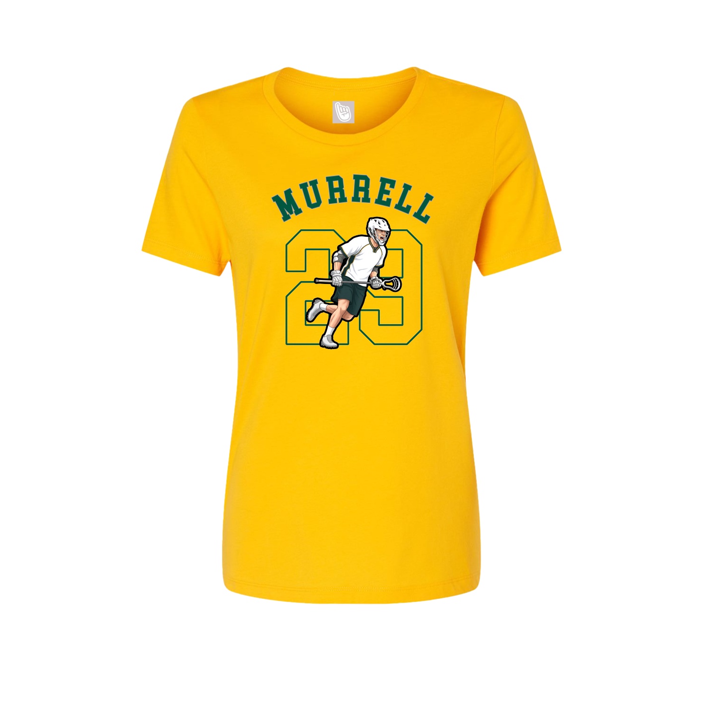Fitted Women's Tee — Shirsey Arch in Gold