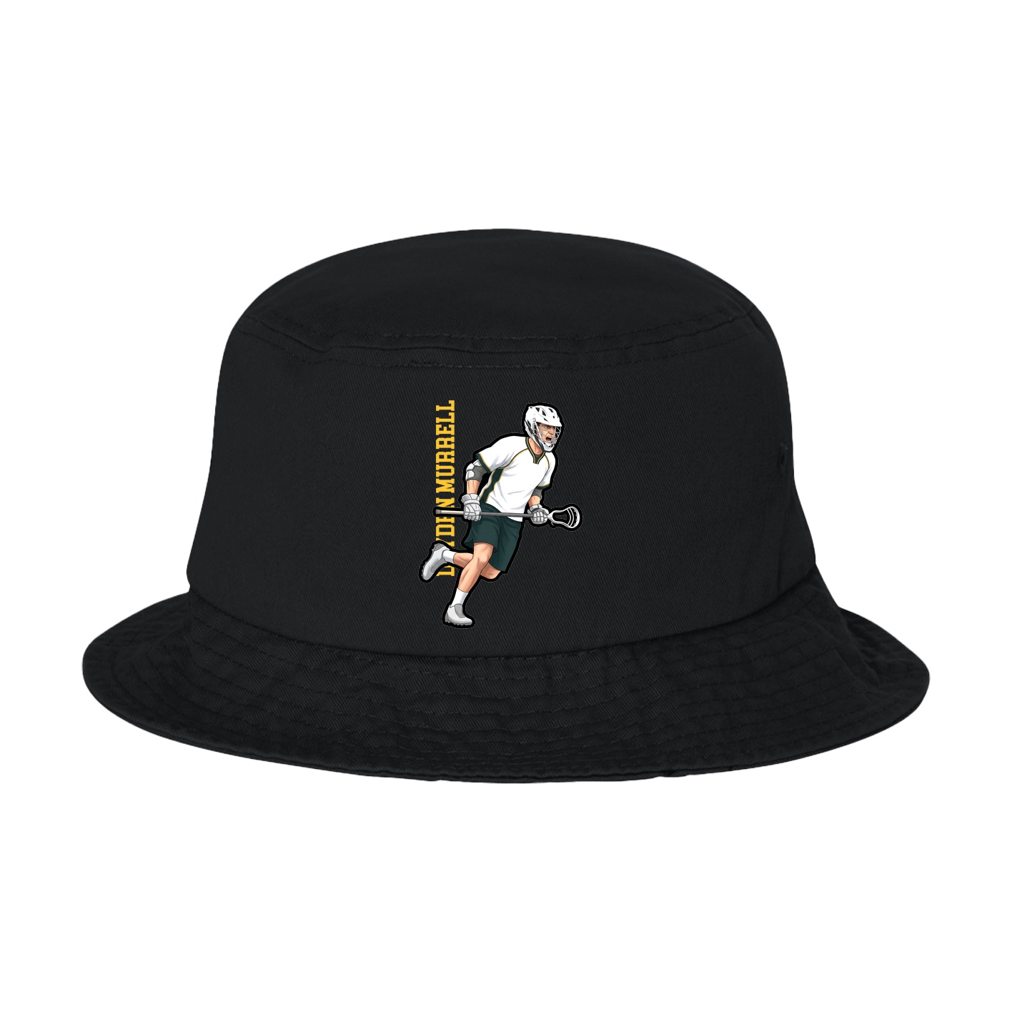 Bucket Cap — Name Vertical in Black