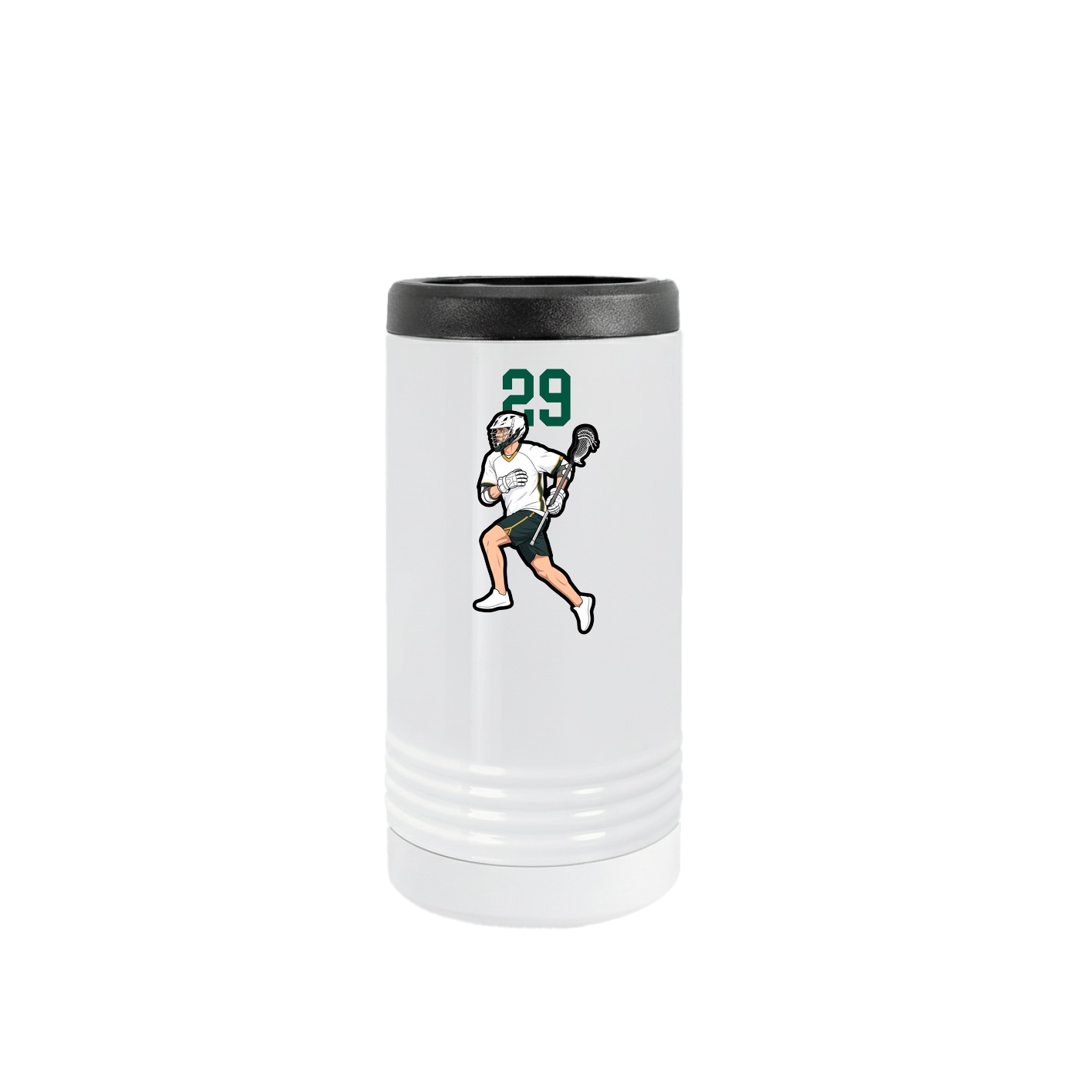Slim Beverage Holder — Number Top in White