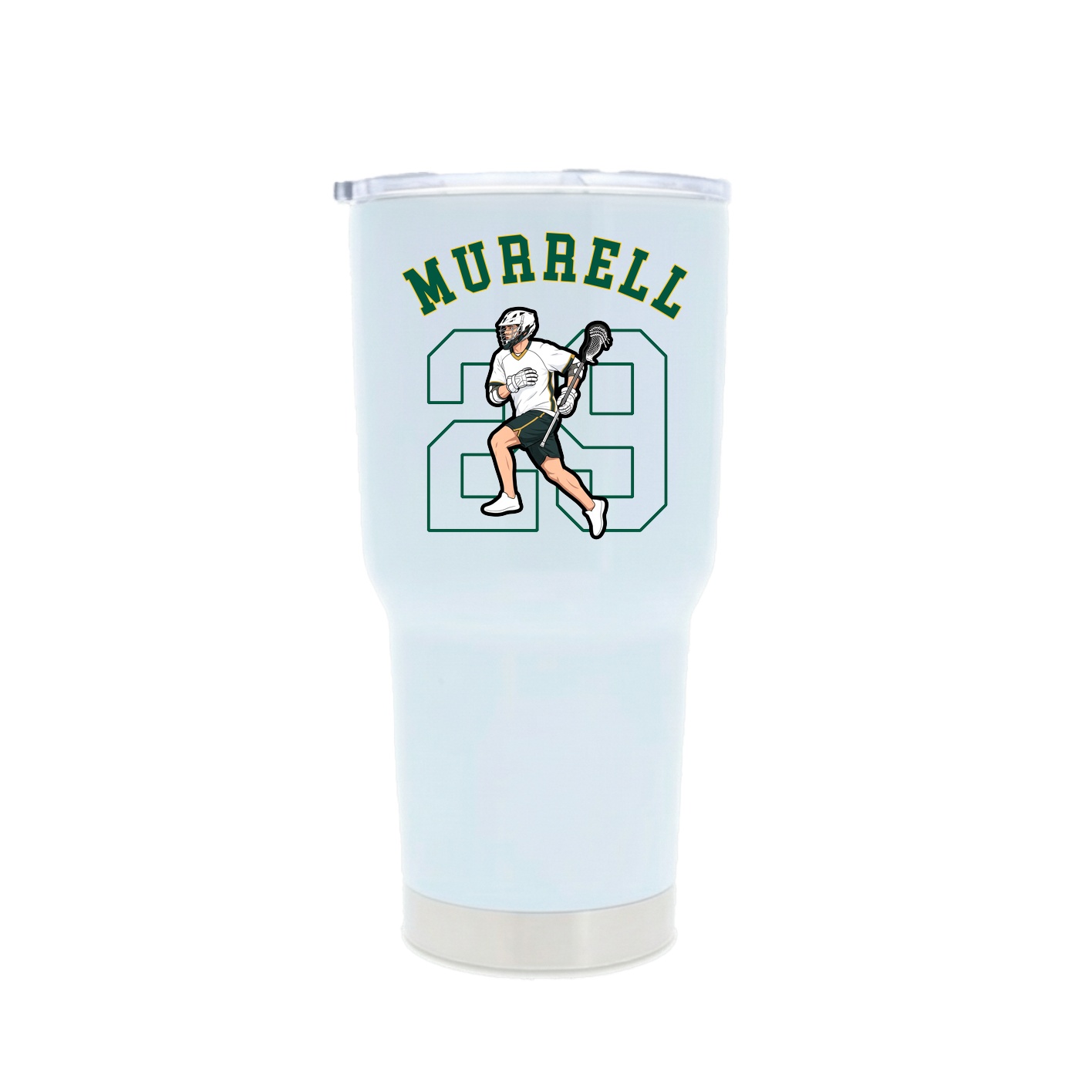 30oz Stainless Steel Tumbler — Shirsey Arch in White