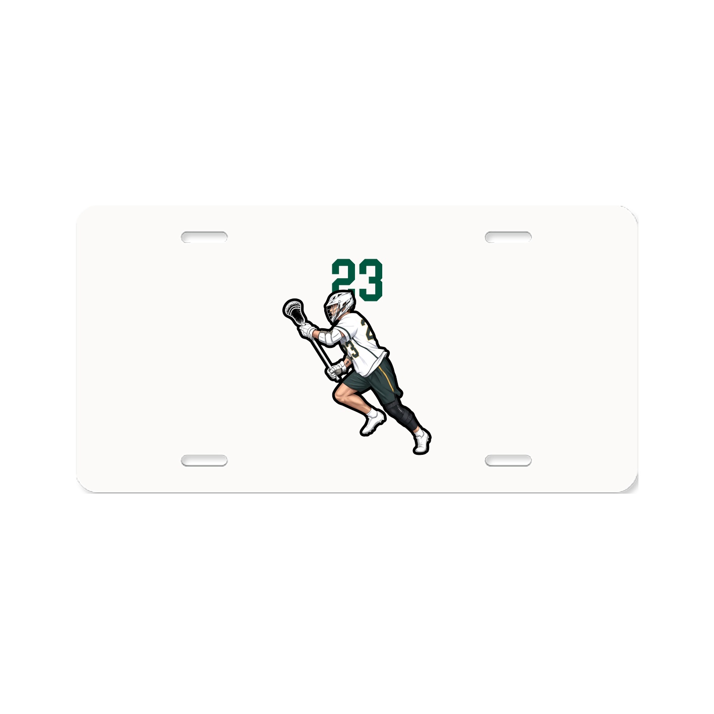 License Plate — Number Top in Classic