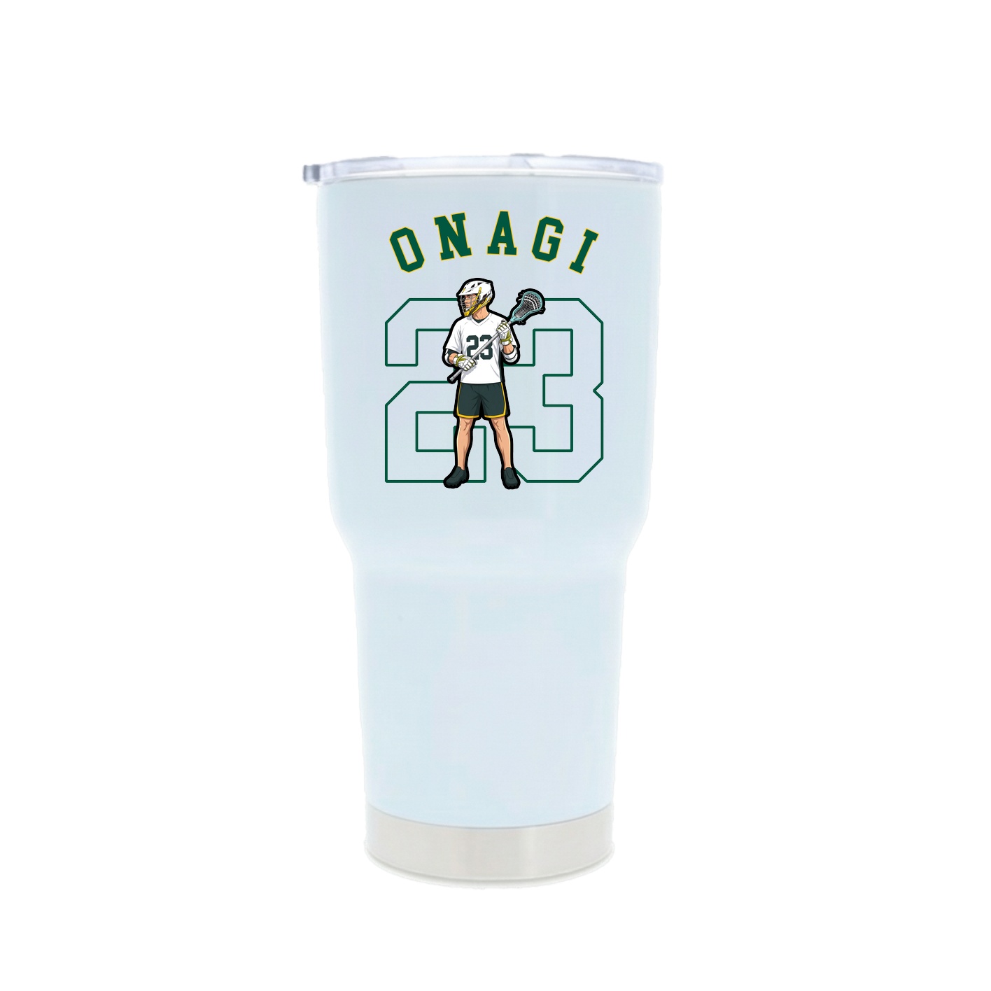30oz Stainless Steel Tumbler — Shirsey Arch in White