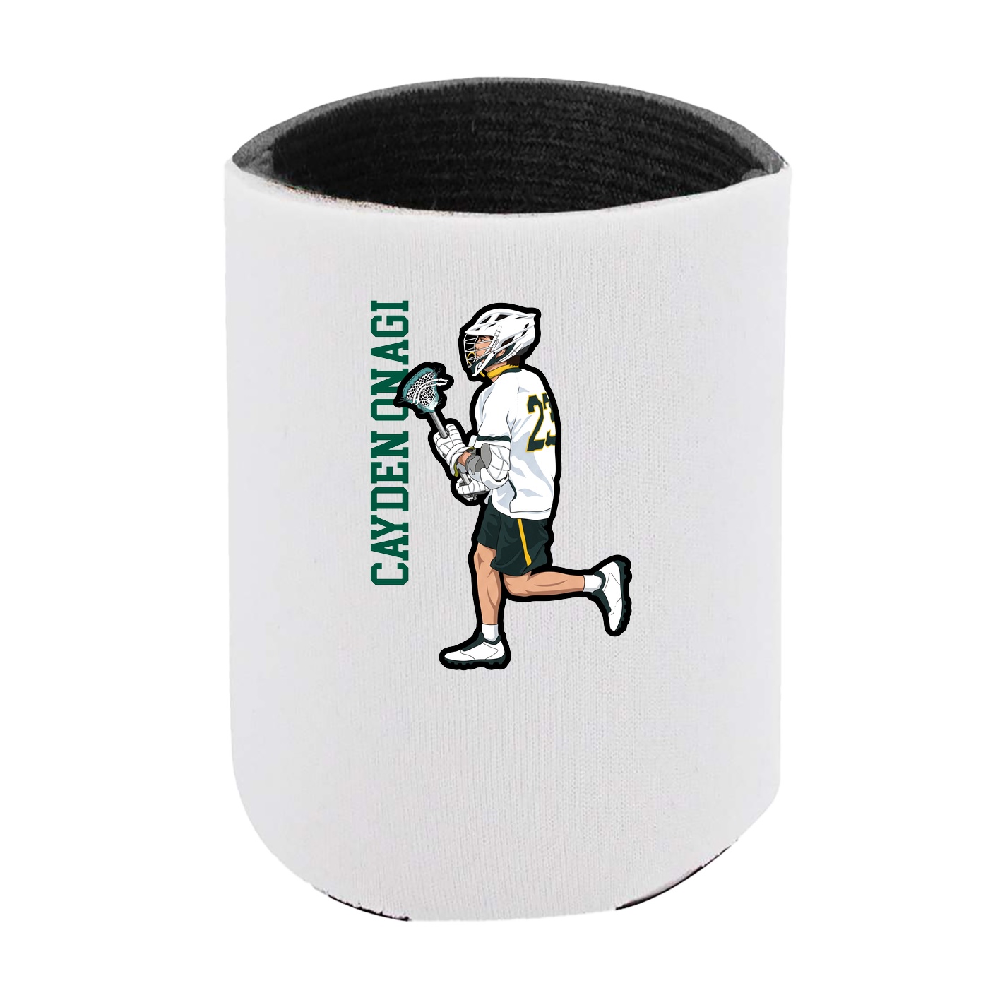 Can Holder — Name Vertical in White