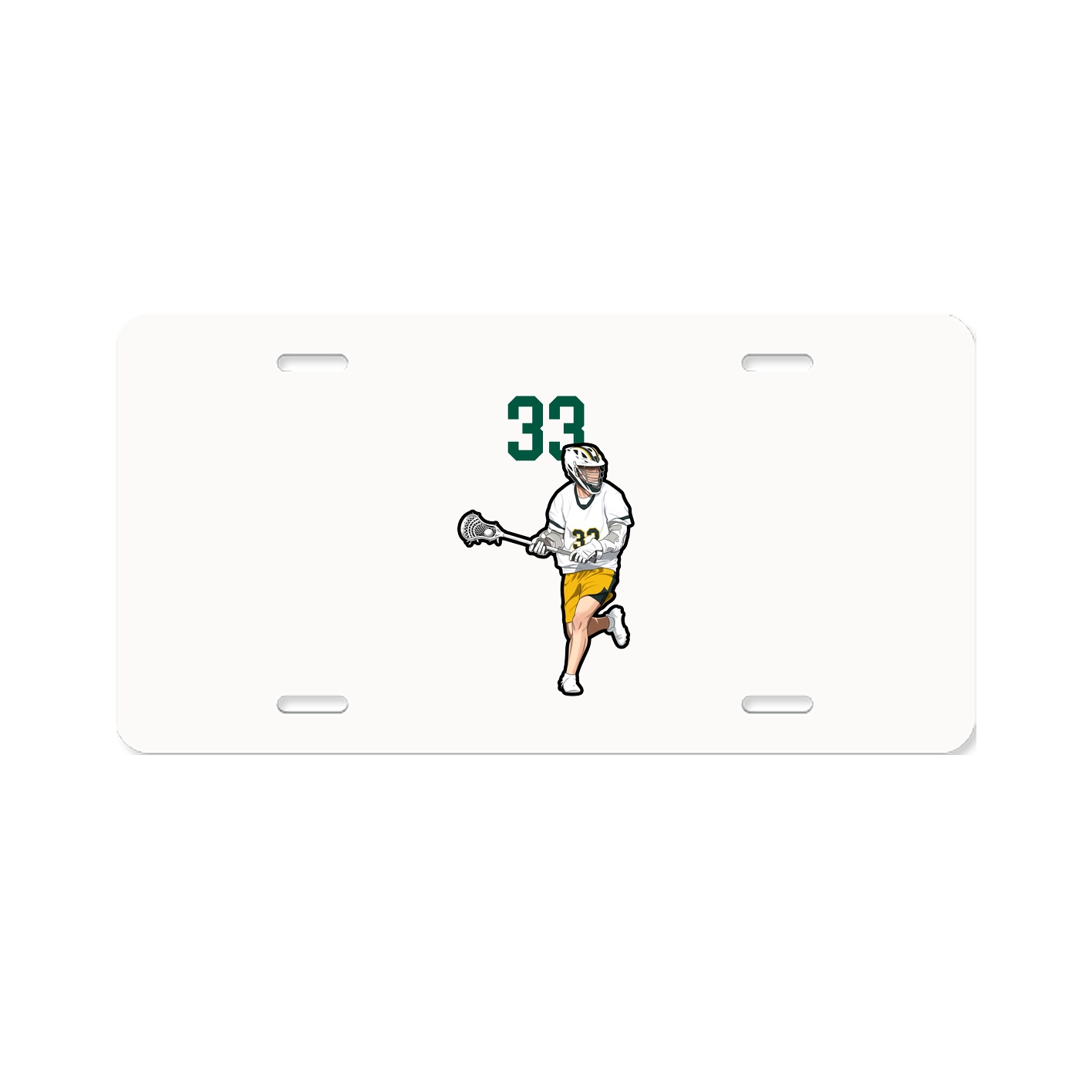 License Plate — Number Top in Classic