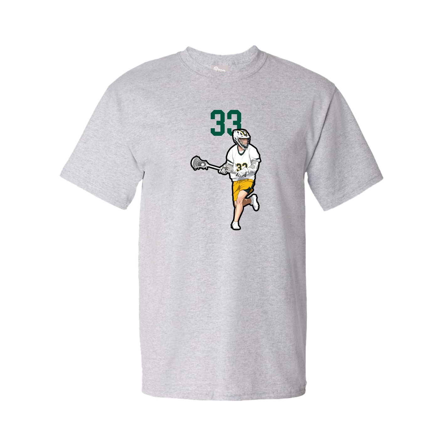 Youth Tee — Number Top in Grey