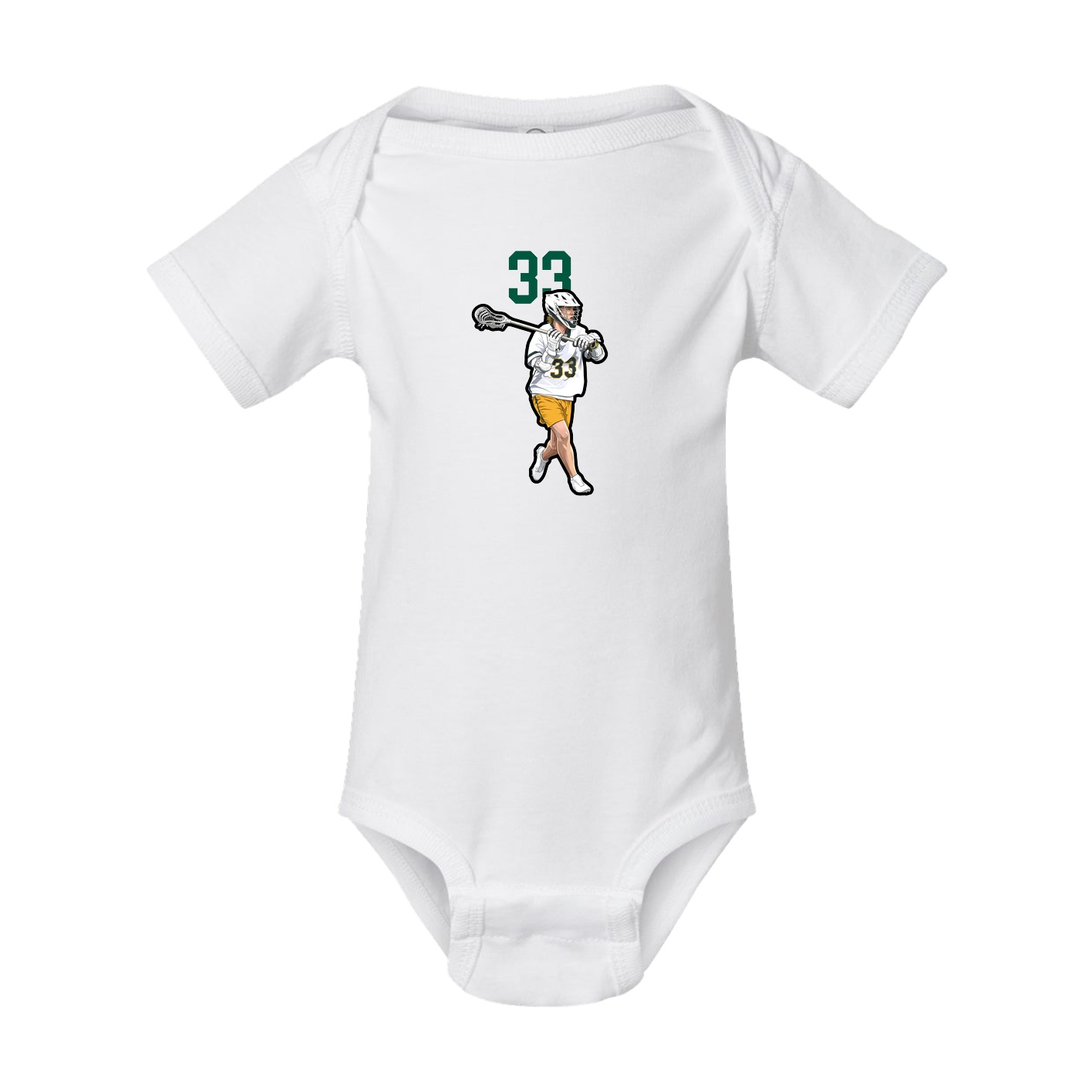 Baby Onesie — Number Top in White