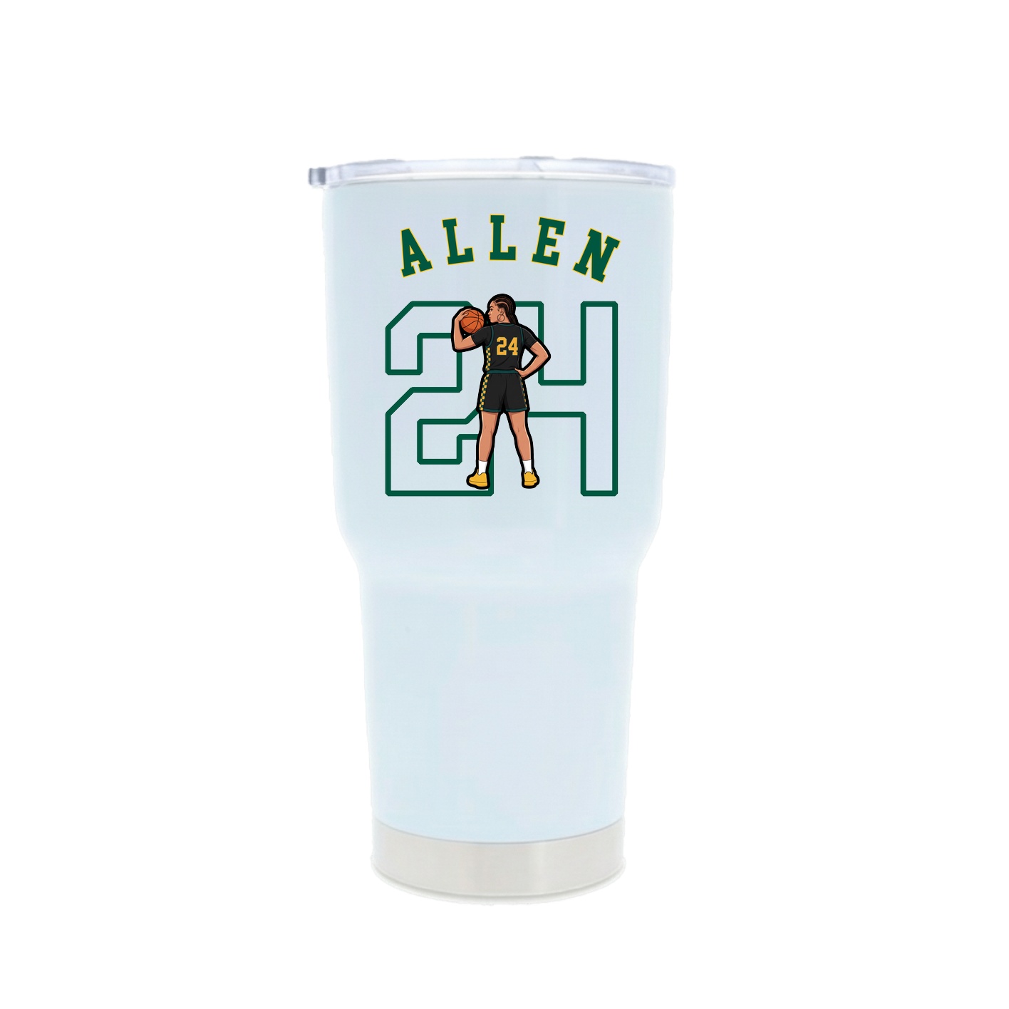 30oz Stainless Steel Tumbler — Shirsey Arch in White