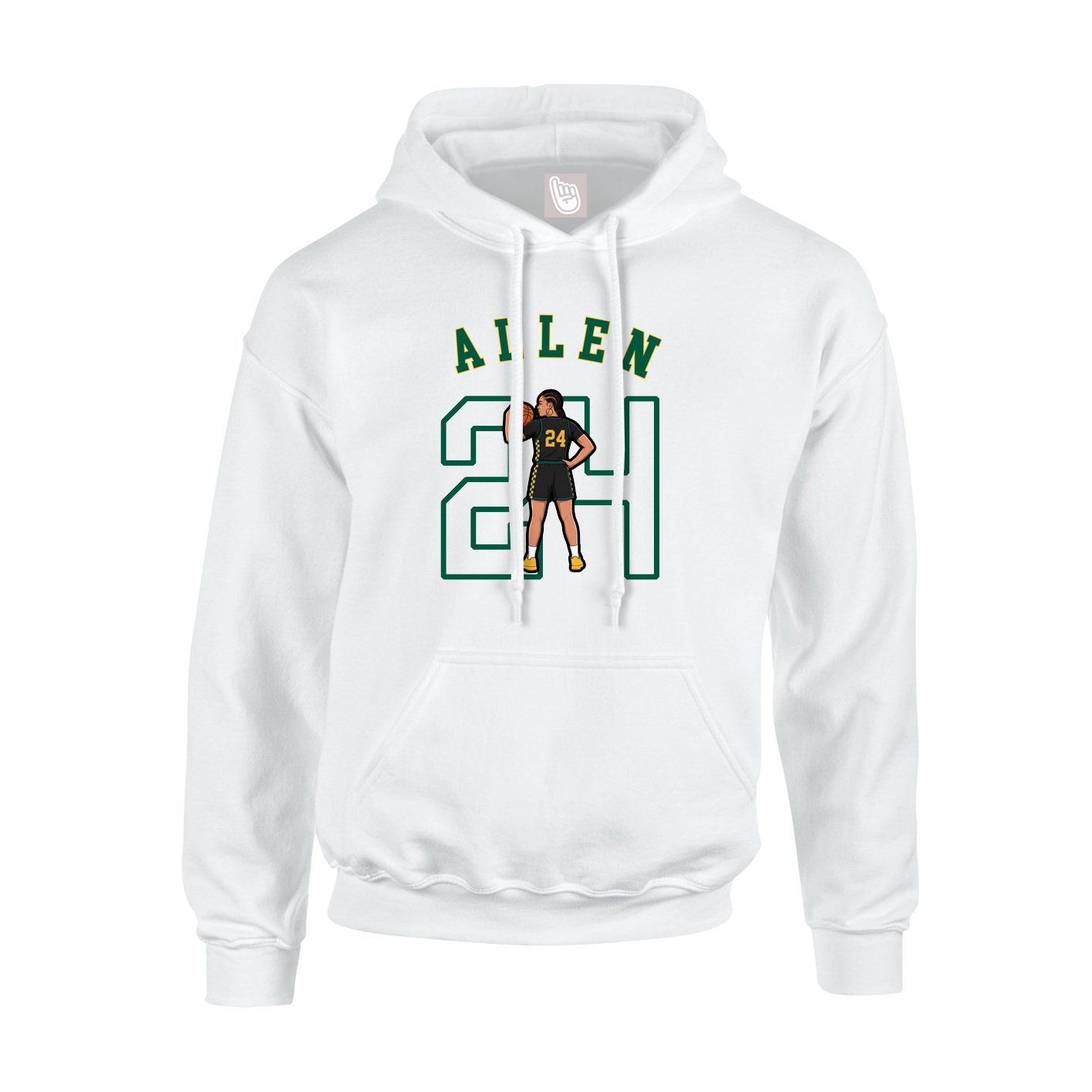 Hoodie — Shirsey Arch in White