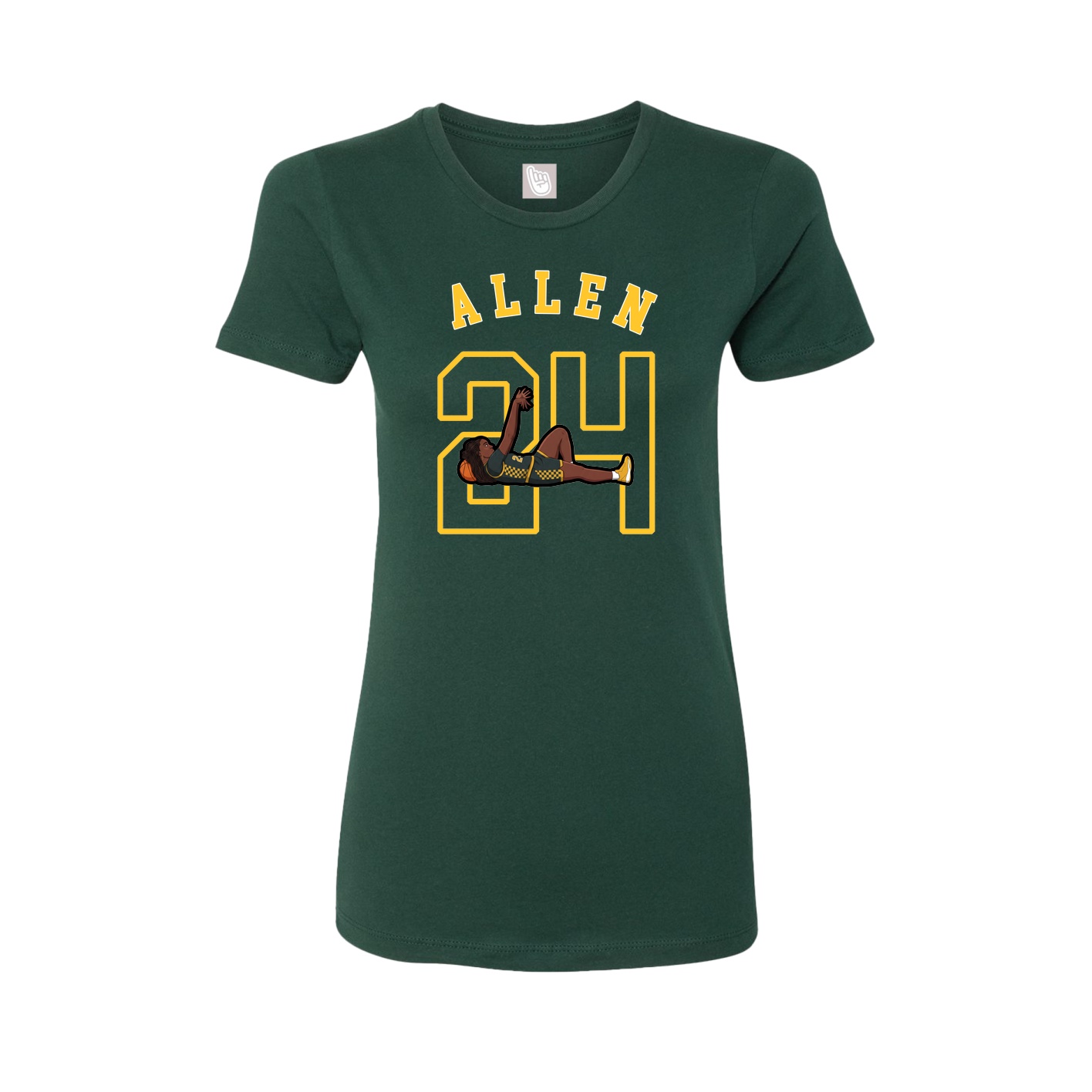 Fitted Women's Tee — Shirsey Arch in Green