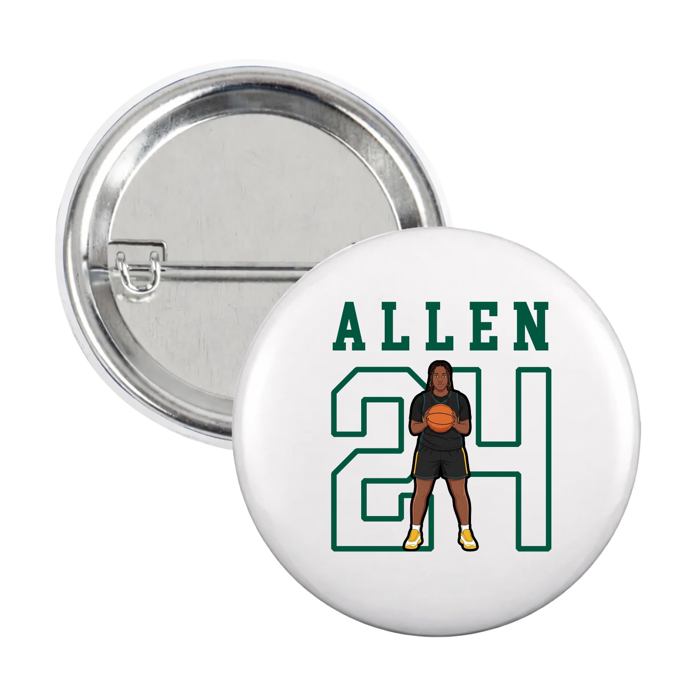 Game Day Button — Shirsey in White