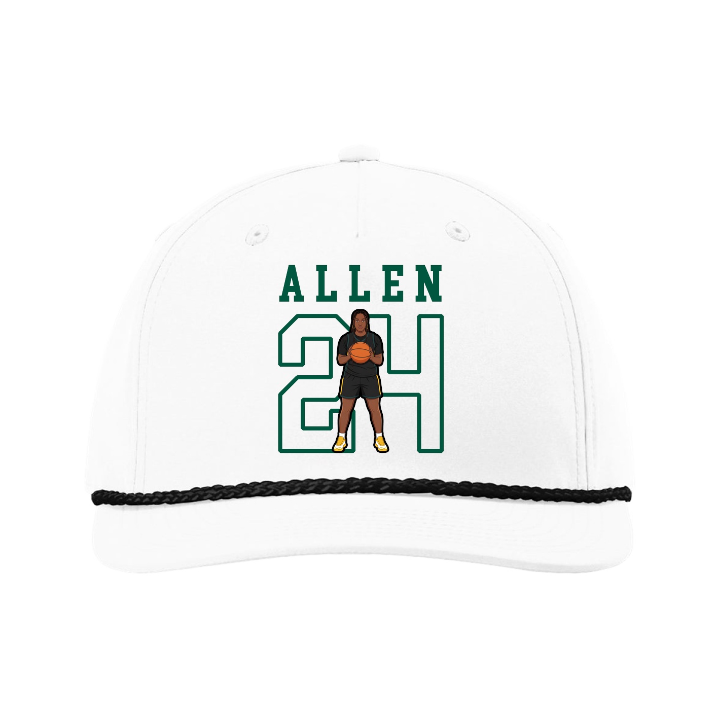 Five-Panel Classic Rope Cap — Shirsey in White
