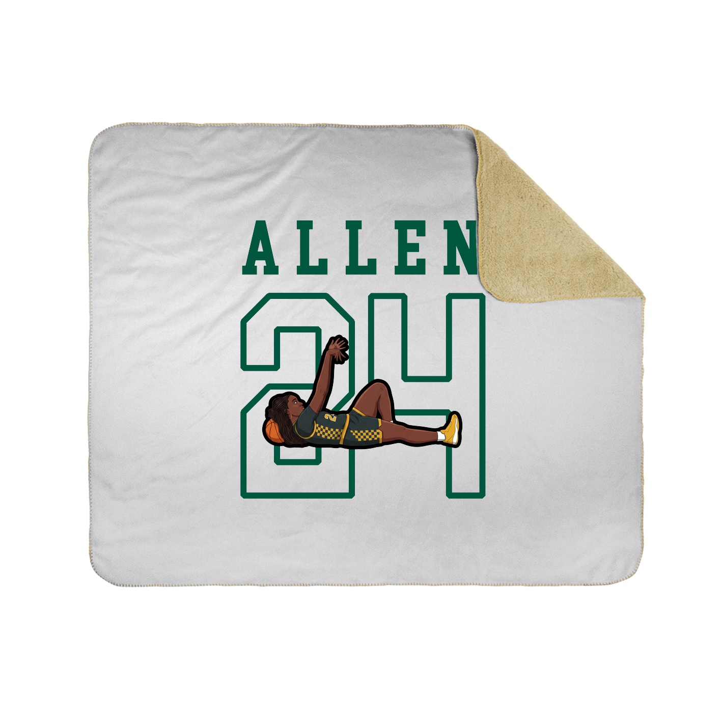 Throw Blanket — Shirsey in White