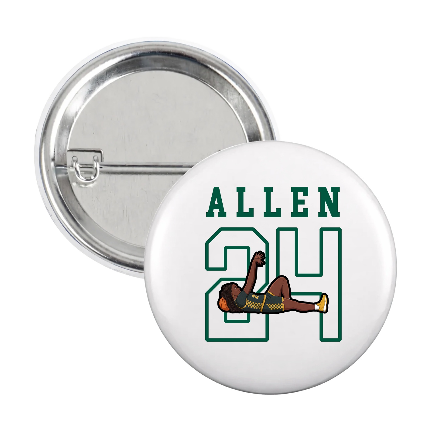 Game Day Button — Shirsey in White
