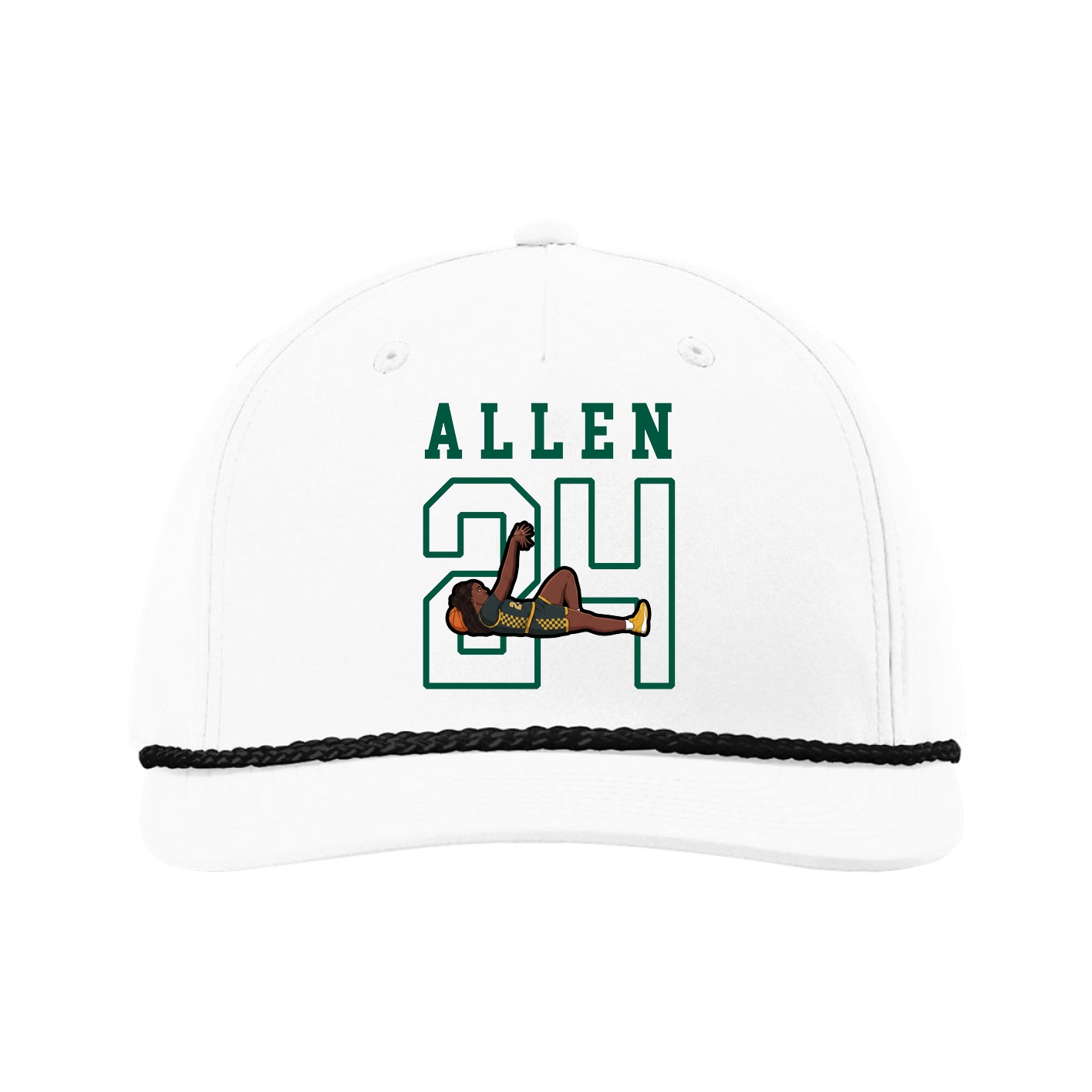 Five-Panel Classic Rope Cap — Shirsey in White