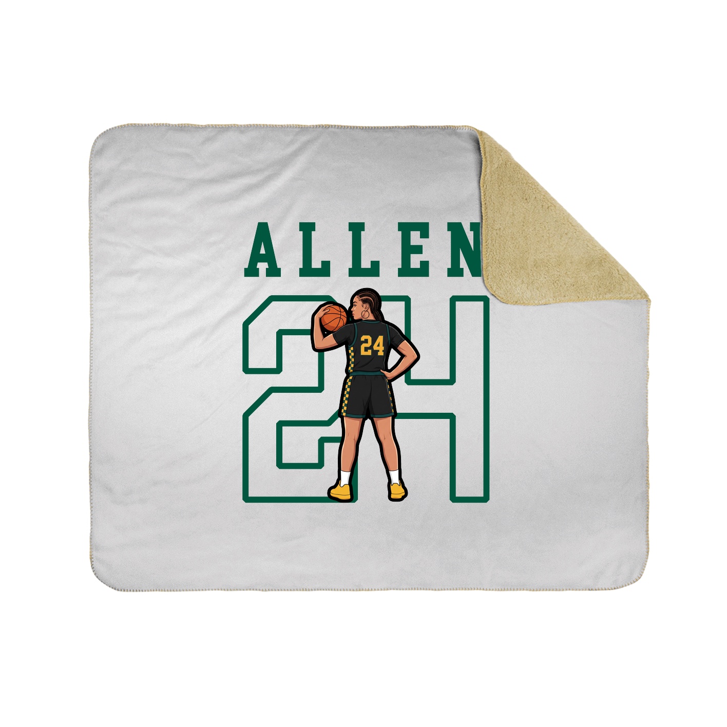 Throw Blanket — Shirsey in White