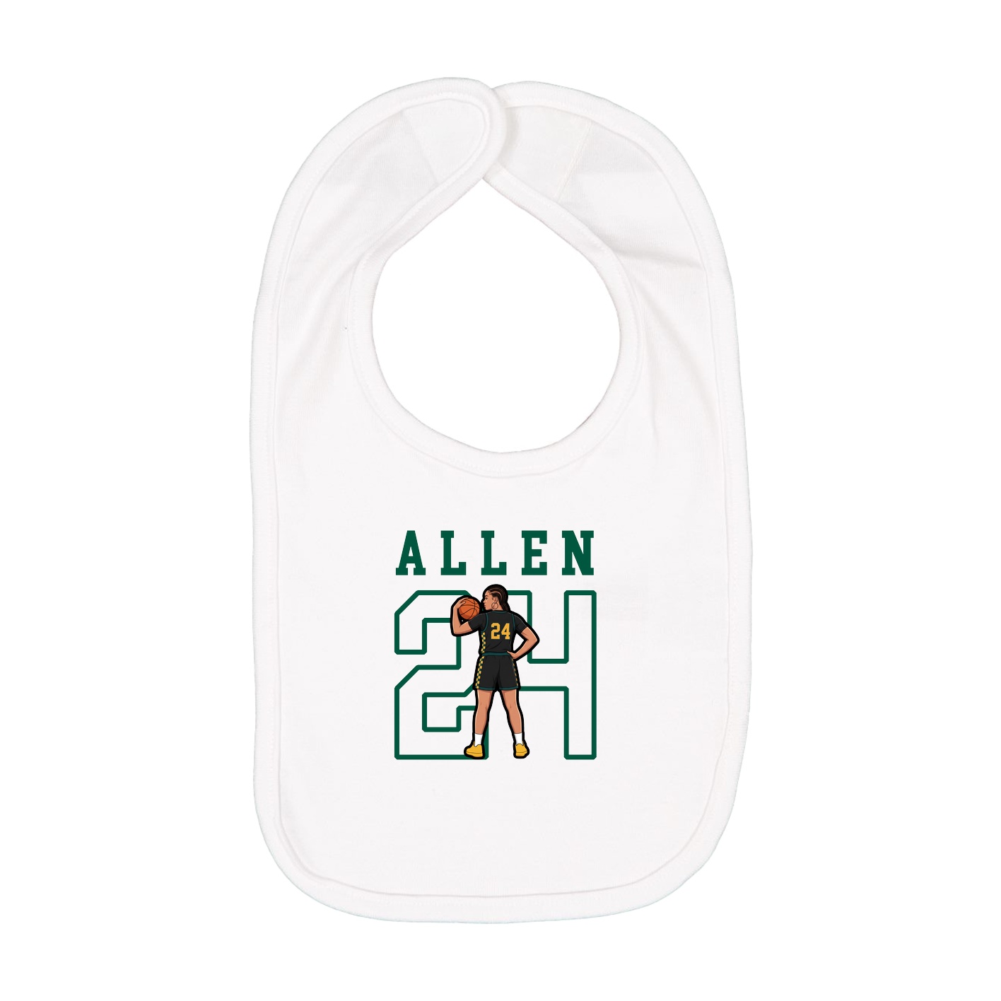 Infant Bib — Shirsey in White