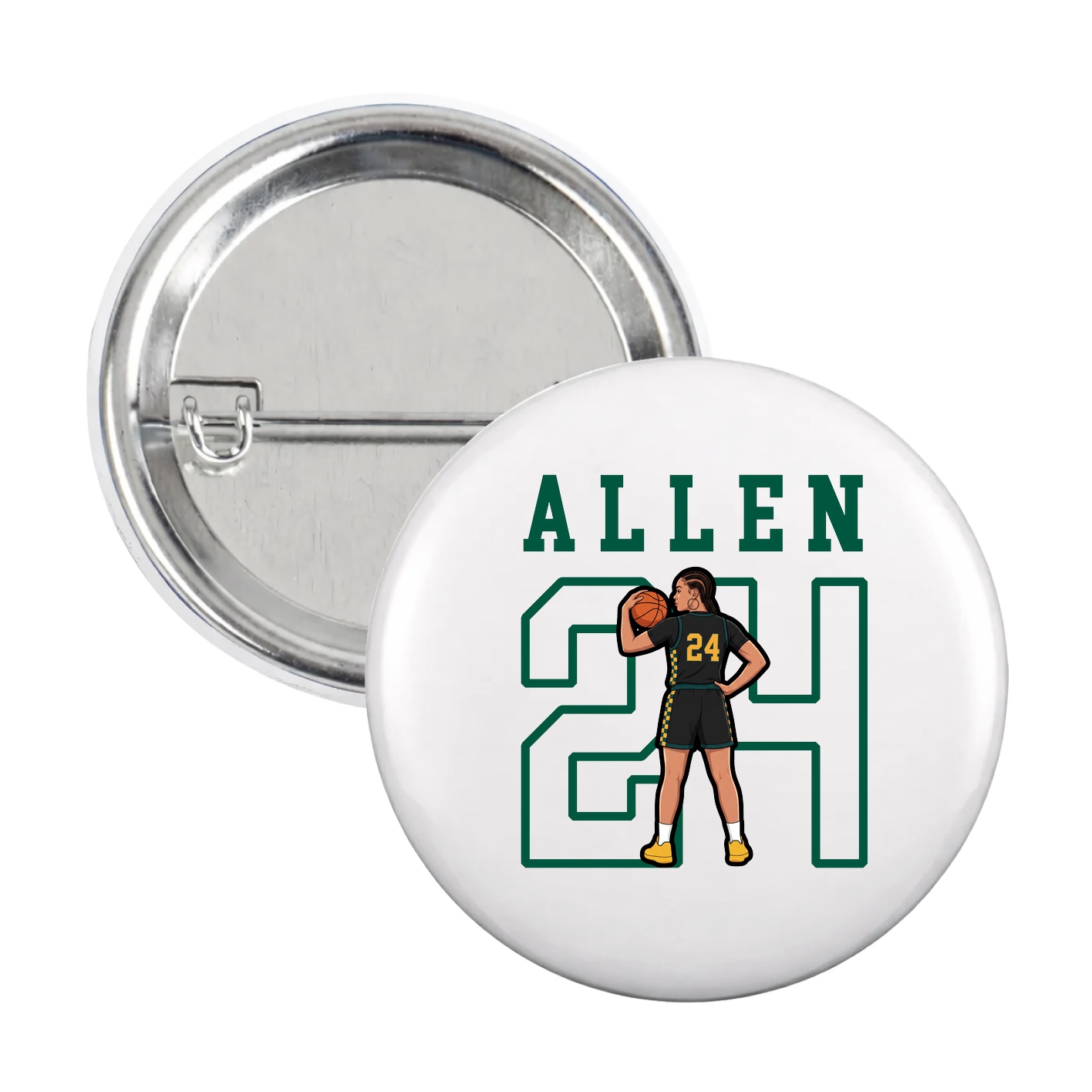 Game Day Button — Shirsey in White