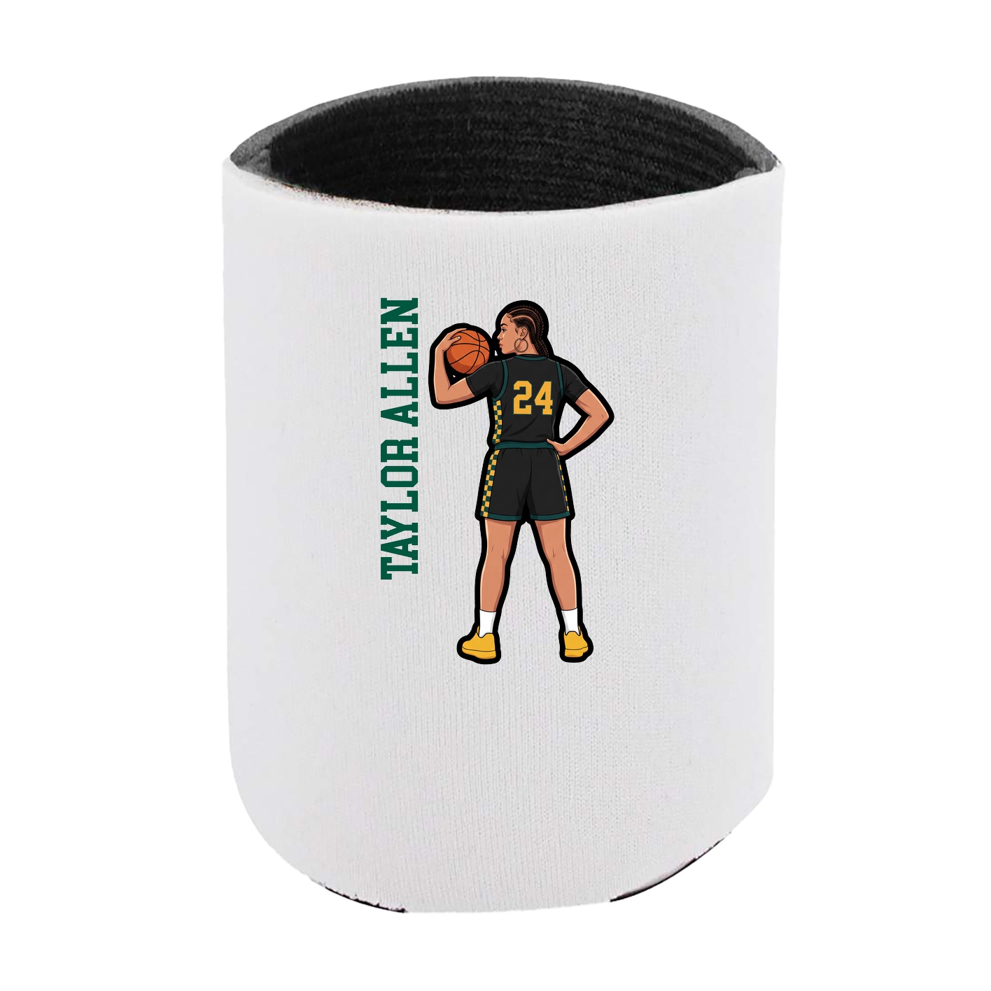 Can Holder — Name Vertical in White