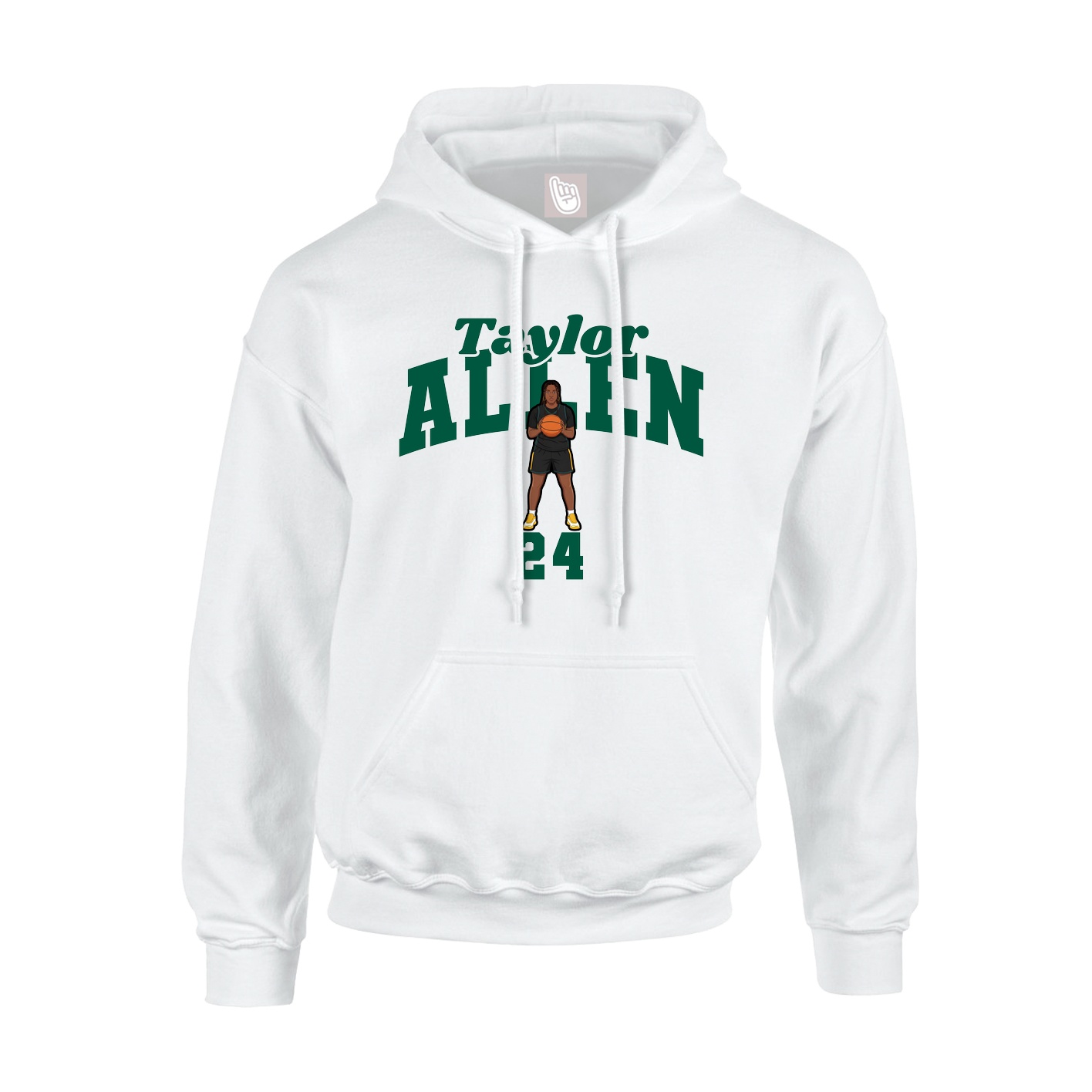 Hoodie — Signature Arch in White