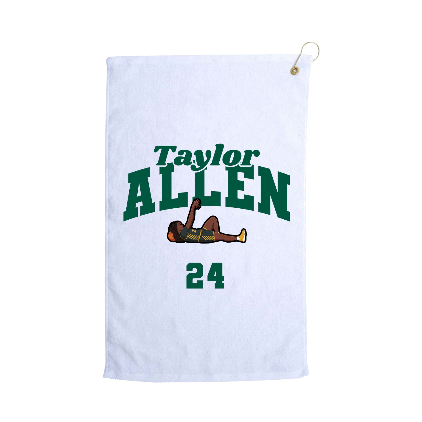 Golf Towel — Signature Arch in White