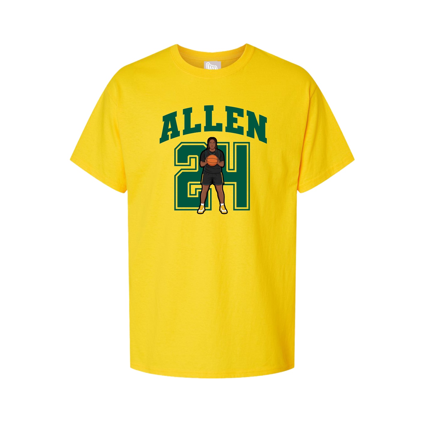 Youth Tee — Number in Gold