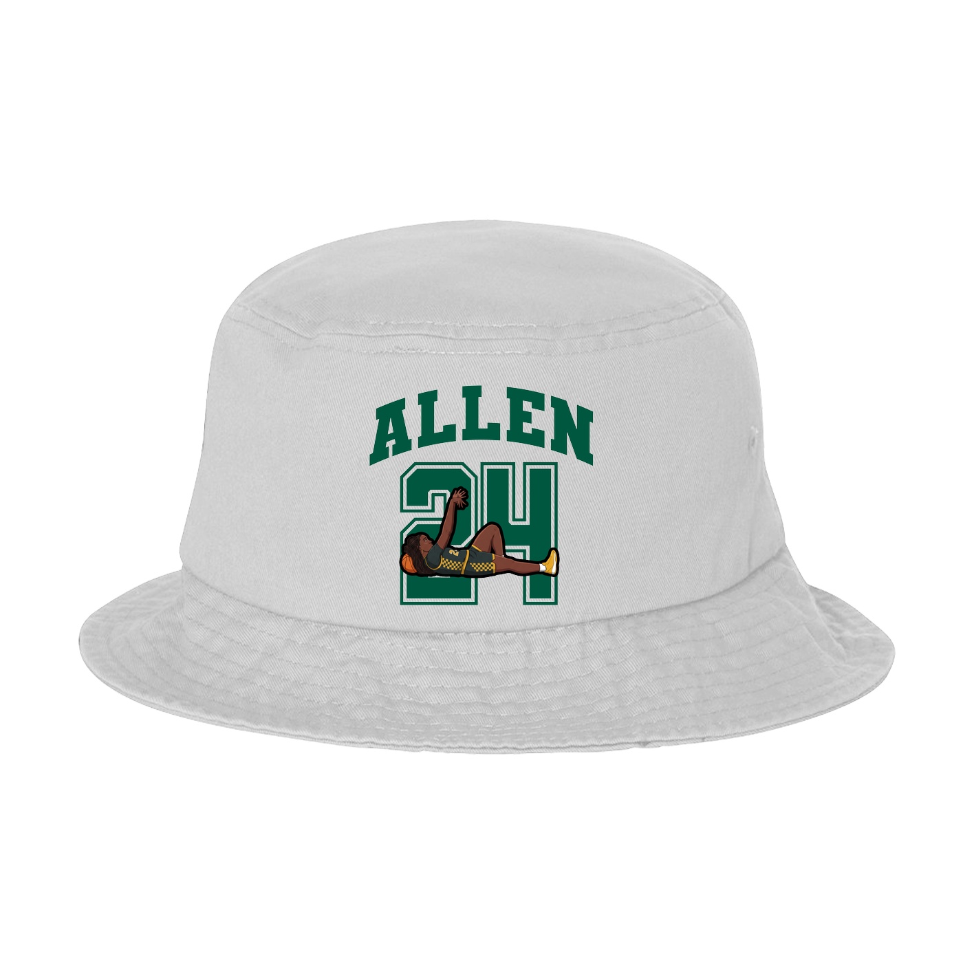 Bucket Cap — Number in White