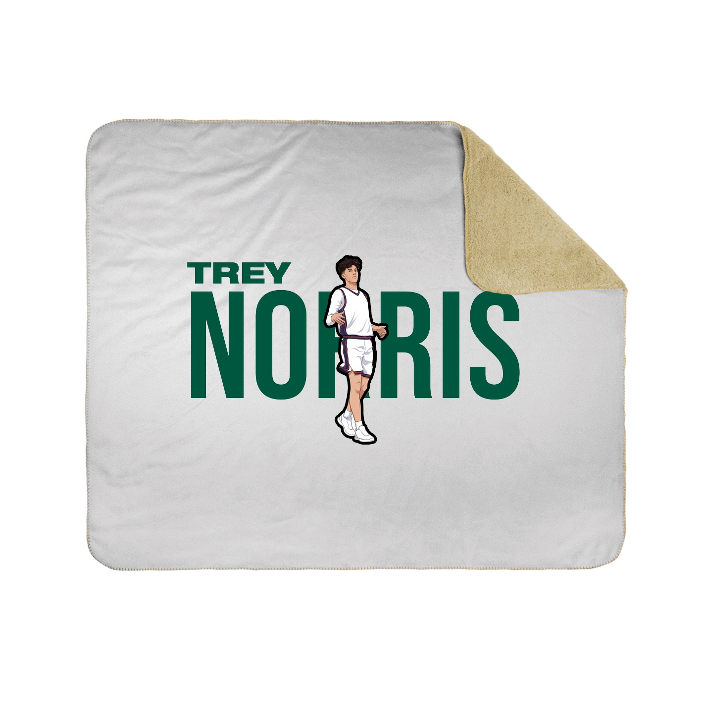 Throw Blanket — Player Name in White