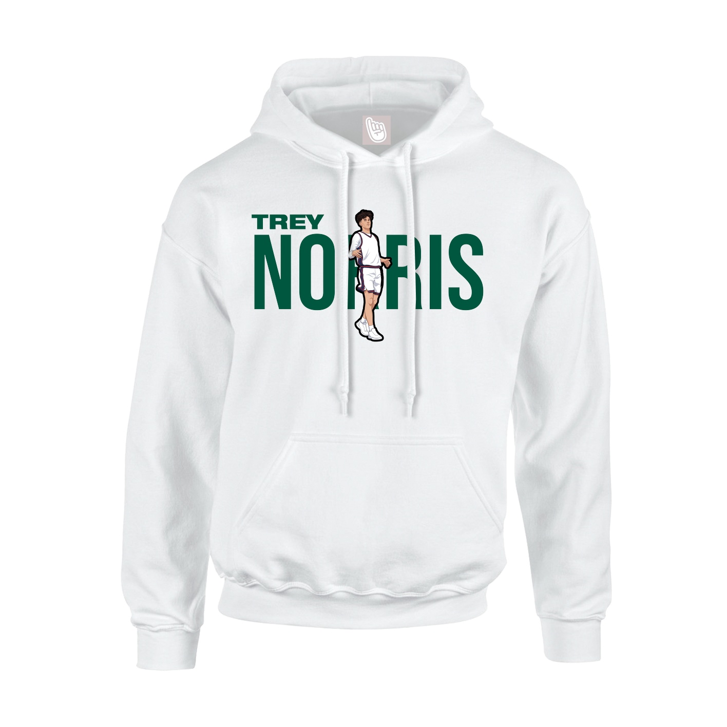 Youth Hoodie — Player Name in White
