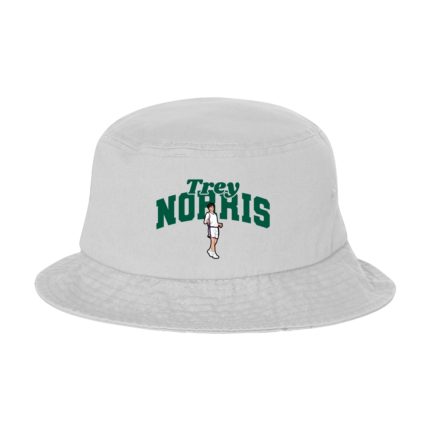 Bucket Cap — Signature Arch in White